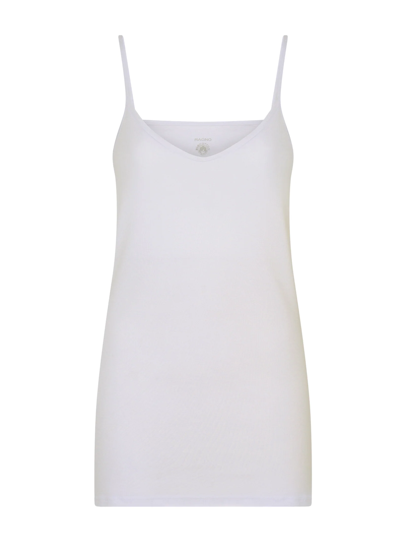 100% Cotone - Top in maglia unita di cotone - White