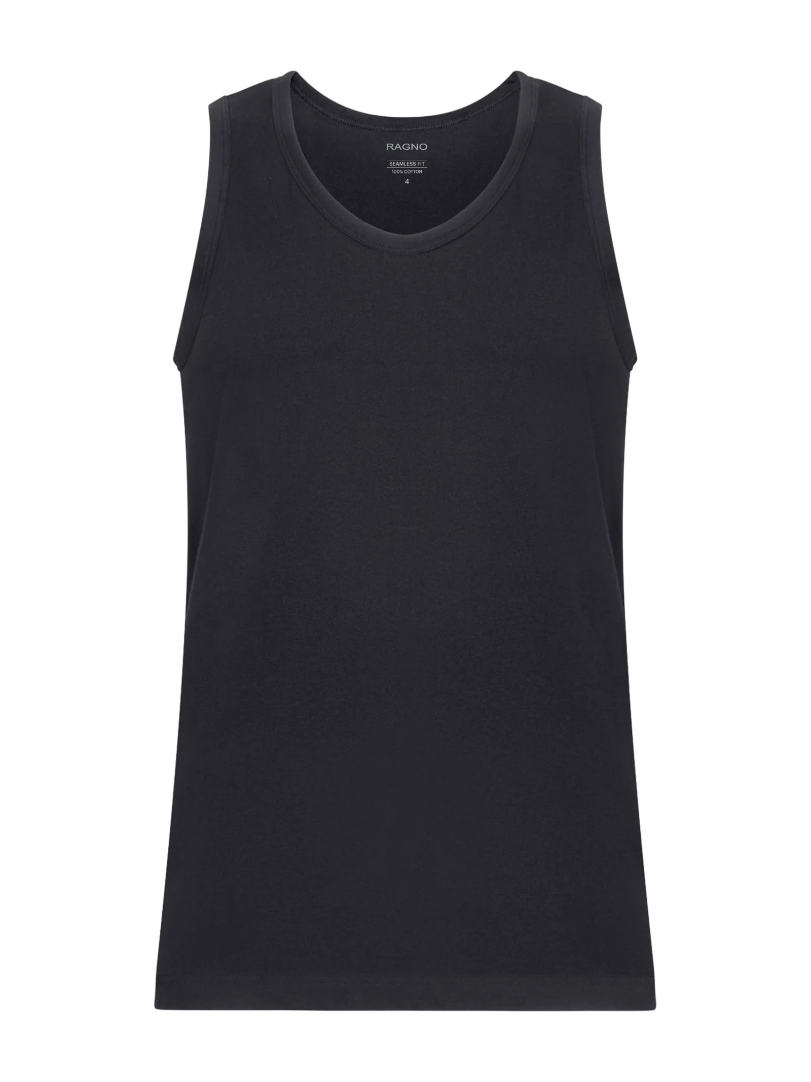 100% Cotton - Canottiera in cotone  - Nero Bipack