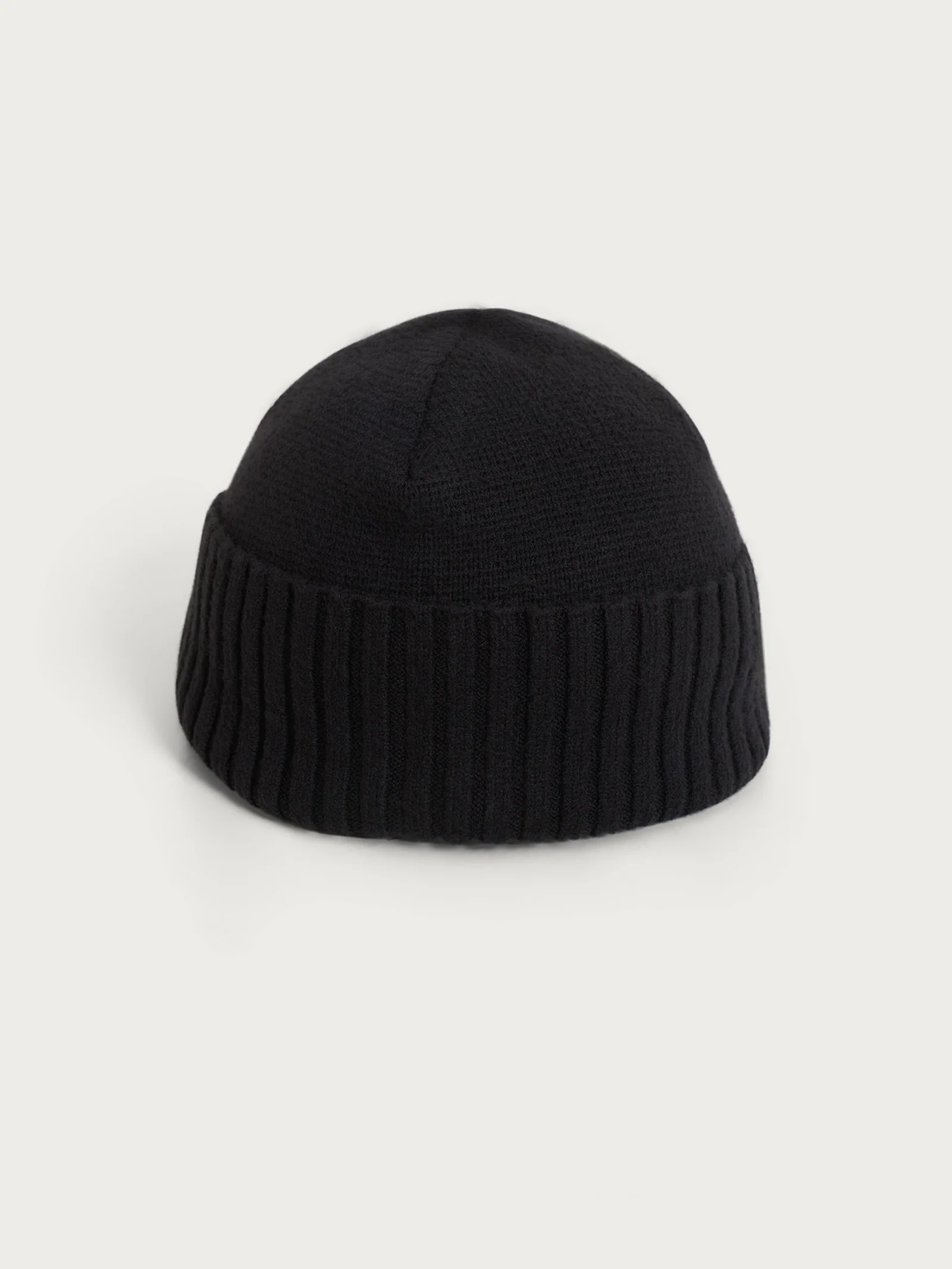 Berretto Unisex Jacquard in Super Soft - Nero