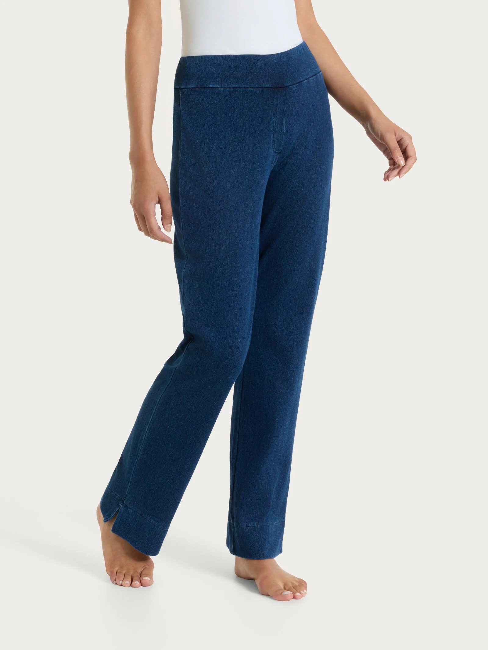beYOUtiful Homewear – Leggings a gamba dritta in maglia denim - Persia