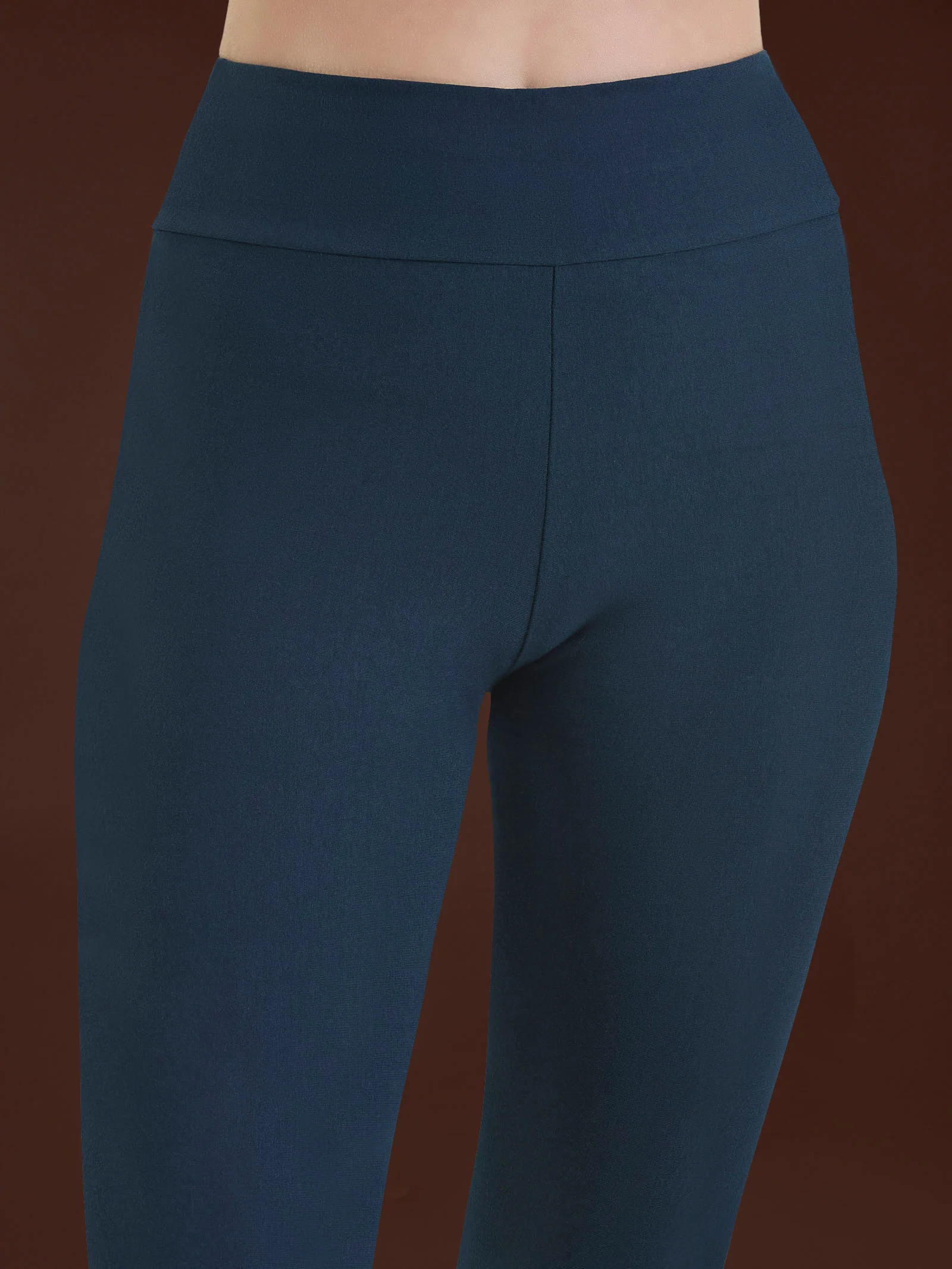 beYOUtiful Homewear – Leggings in cotone elasticizzato - Bleu - Image 3