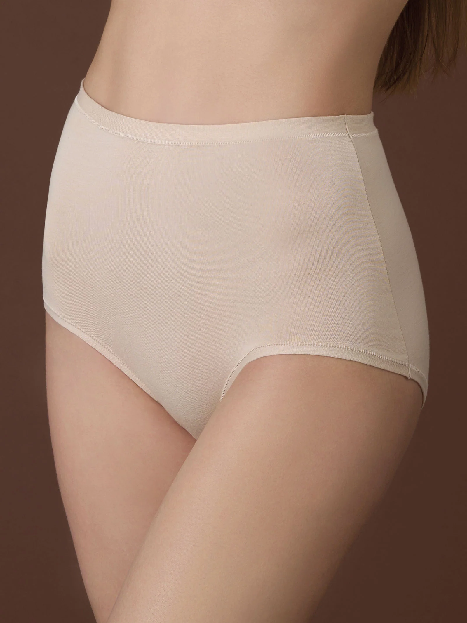 beYOUtiful - Slip maxi in cotone elasticizzato extra fine - Smoke Gray Bipack