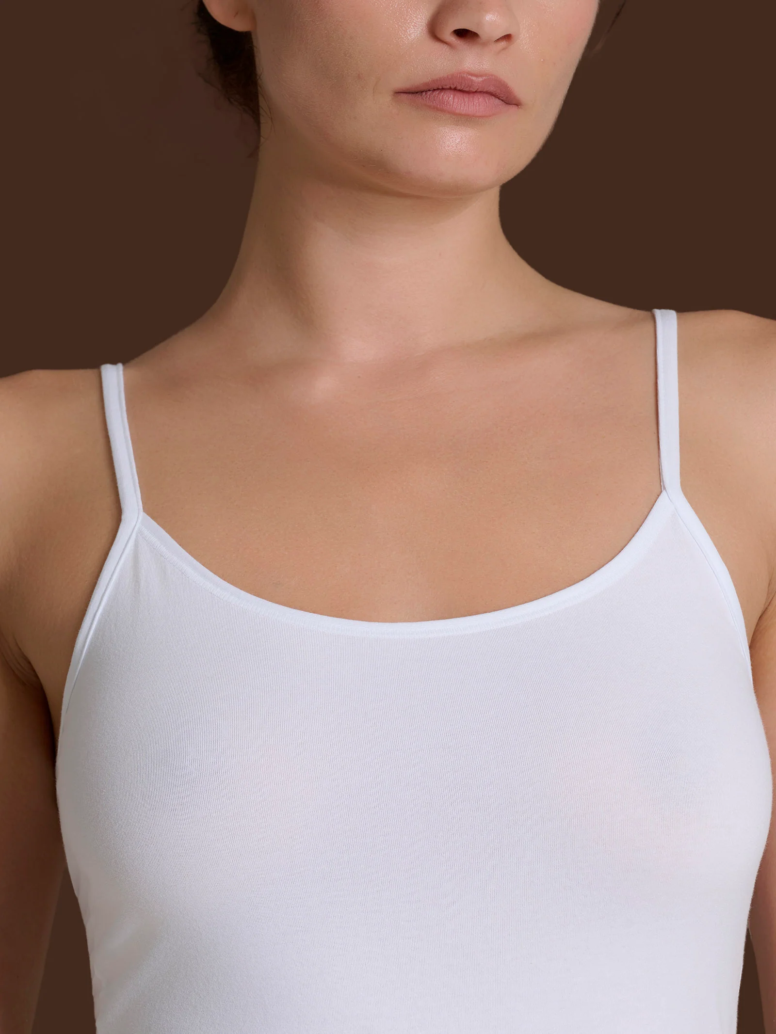 beYOUtiful - Top in cotone elasticizzato extra fine - Smoke Gray - Image 4