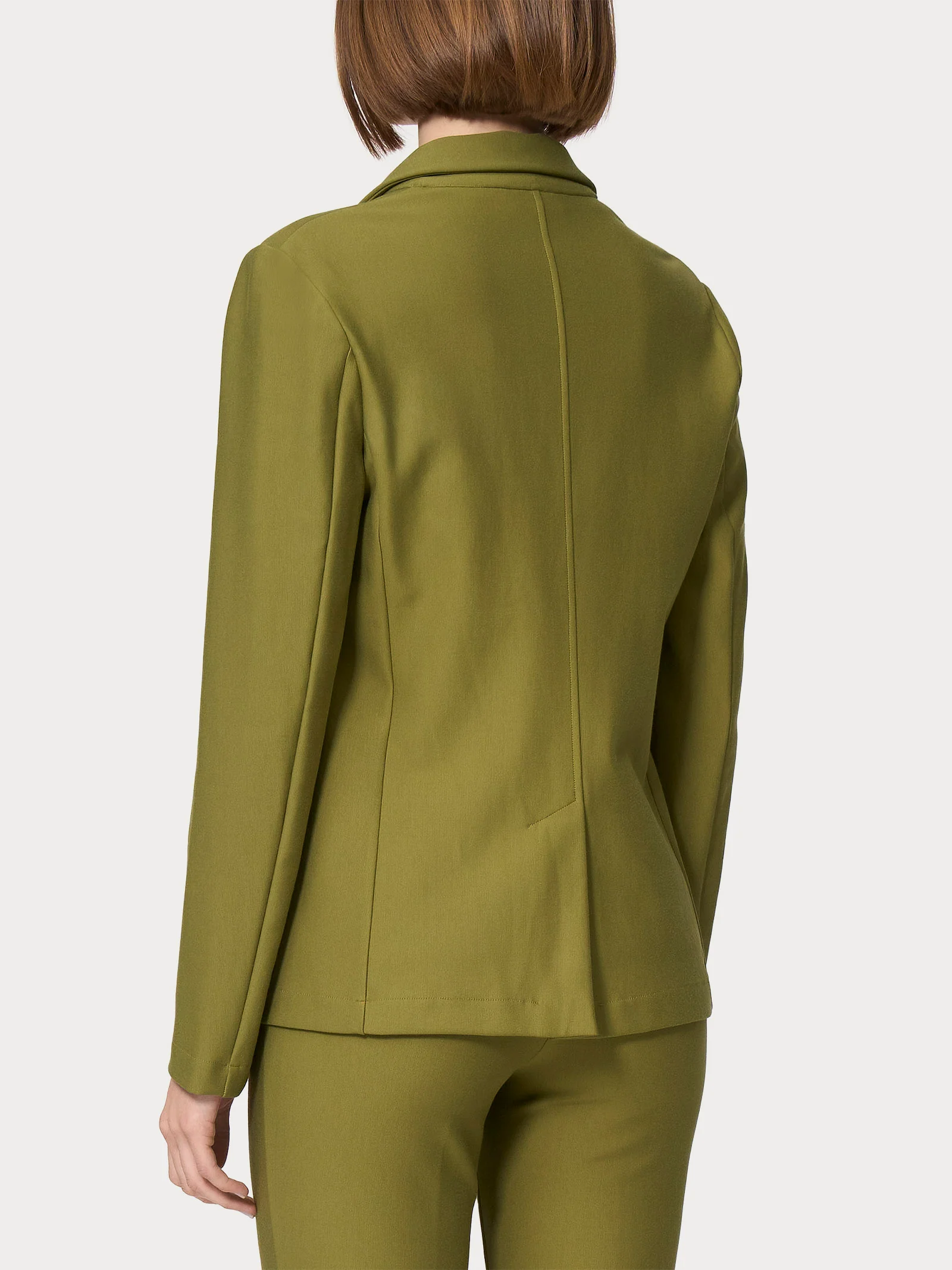 Blazer con due bottoni in Compact - Sphagnum - Image 2
