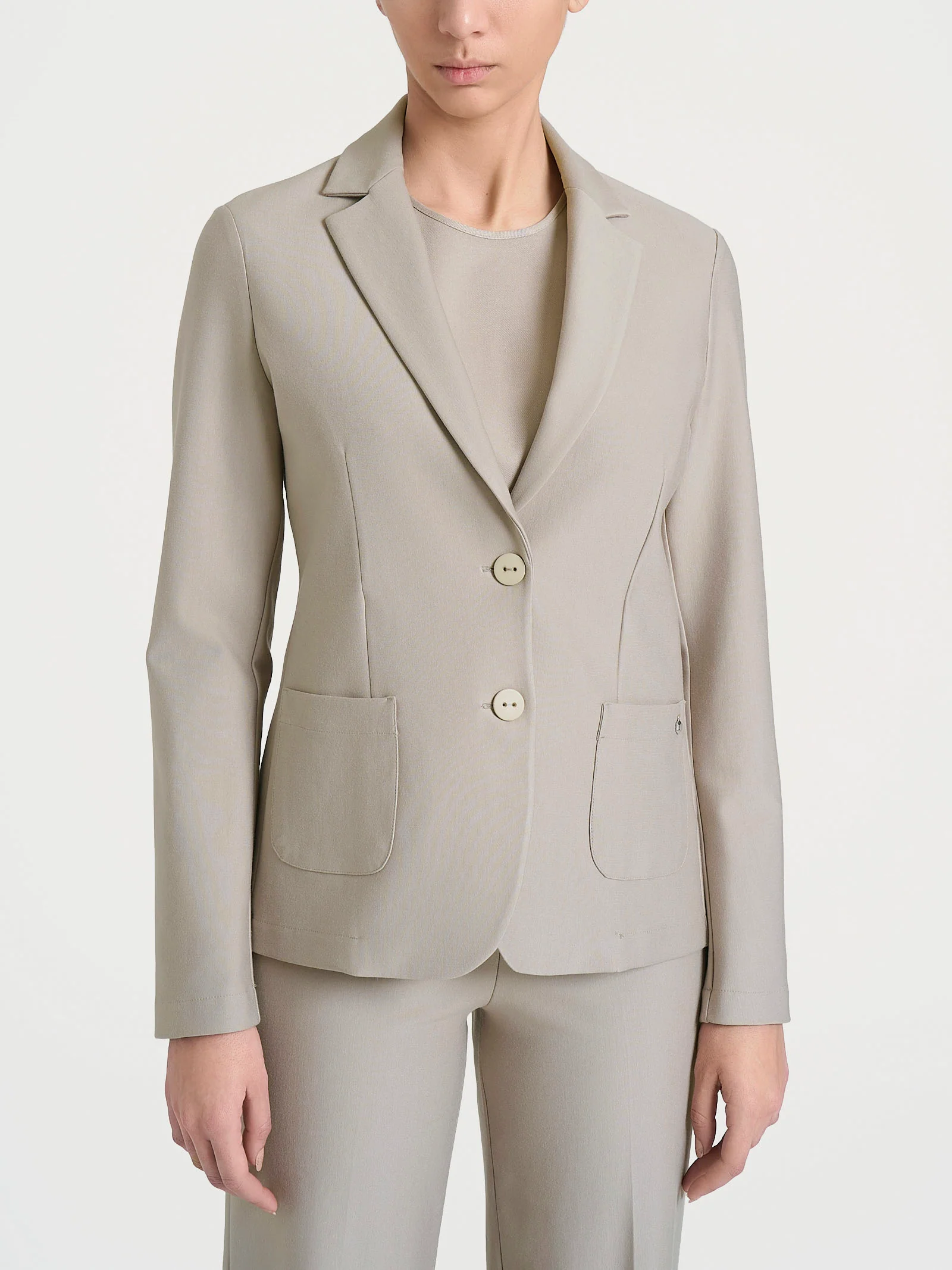 Blazer con due bottoni in Compact - String
