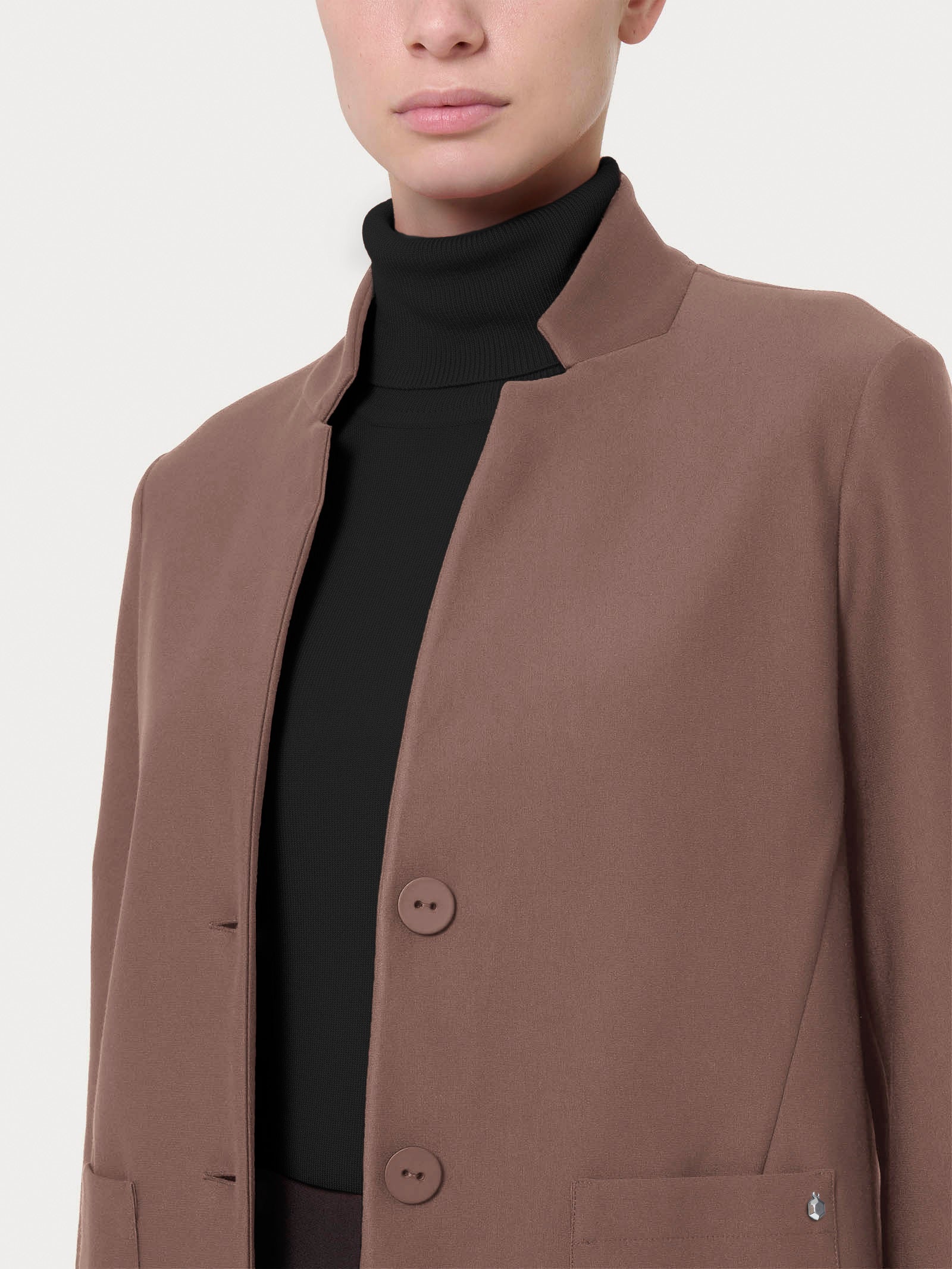 Blazer corto in Compact - Pine Bark - Image 3