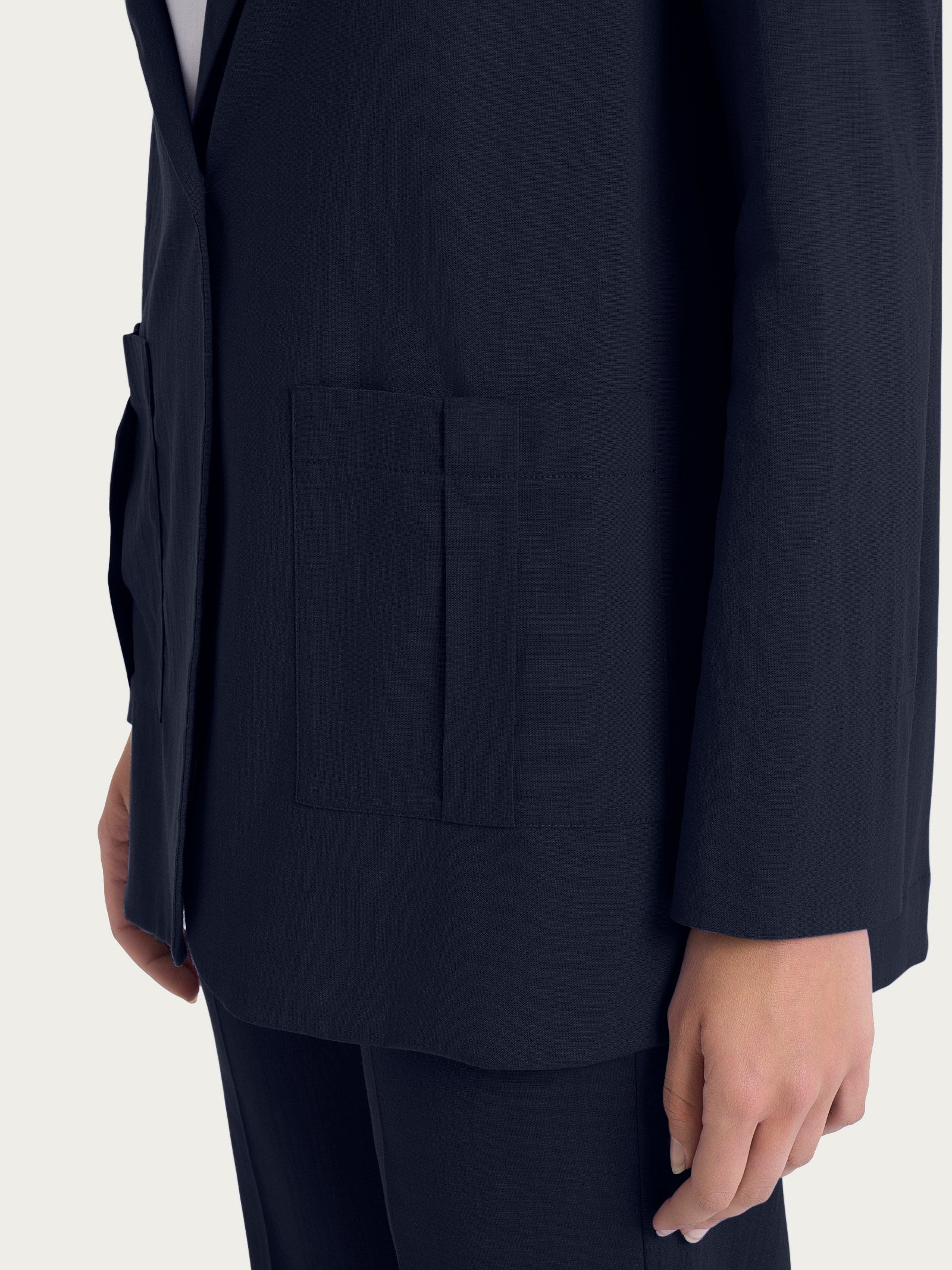 Blazer destrutturato in Super Natural - Bleu - Image 3