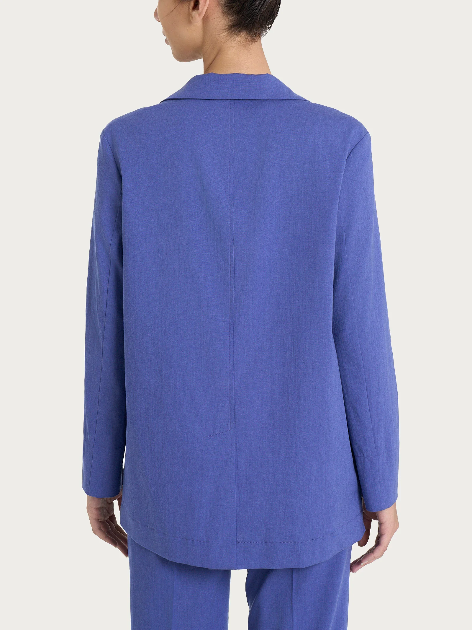 Blazer destrutturato in Super Natural - Skipper Blue - Image 2