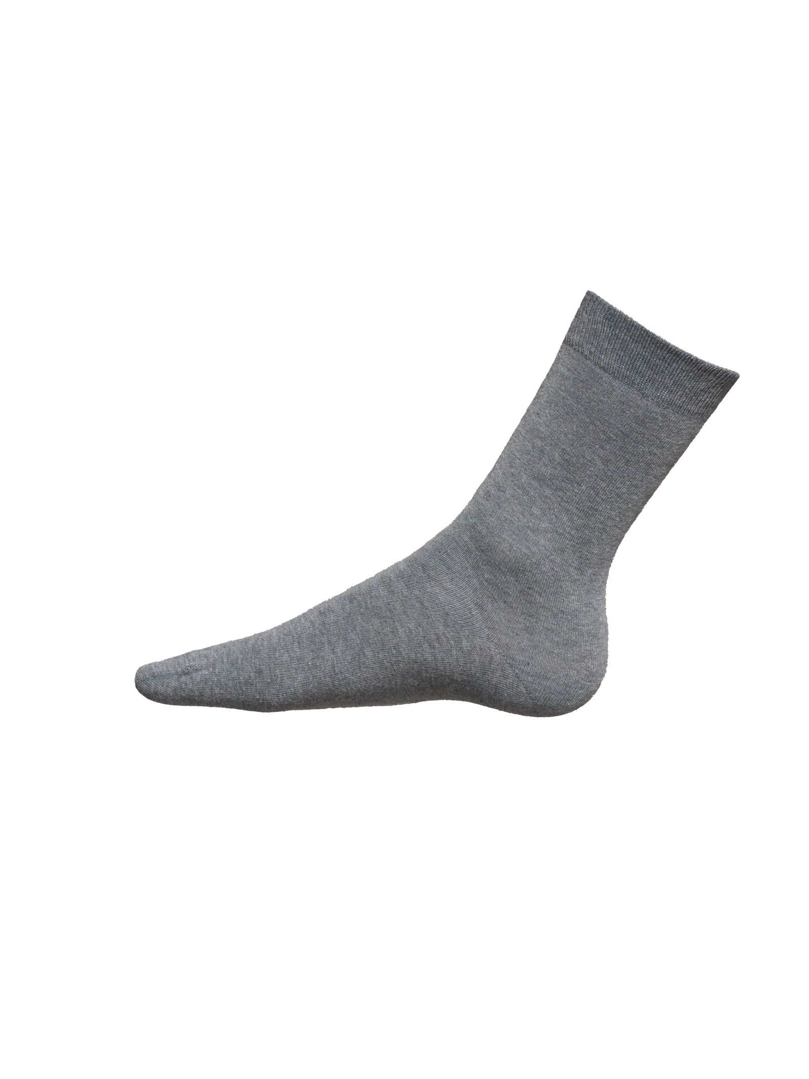 Calza corta in caldo cotone elasticizzato - Grigio Mel.