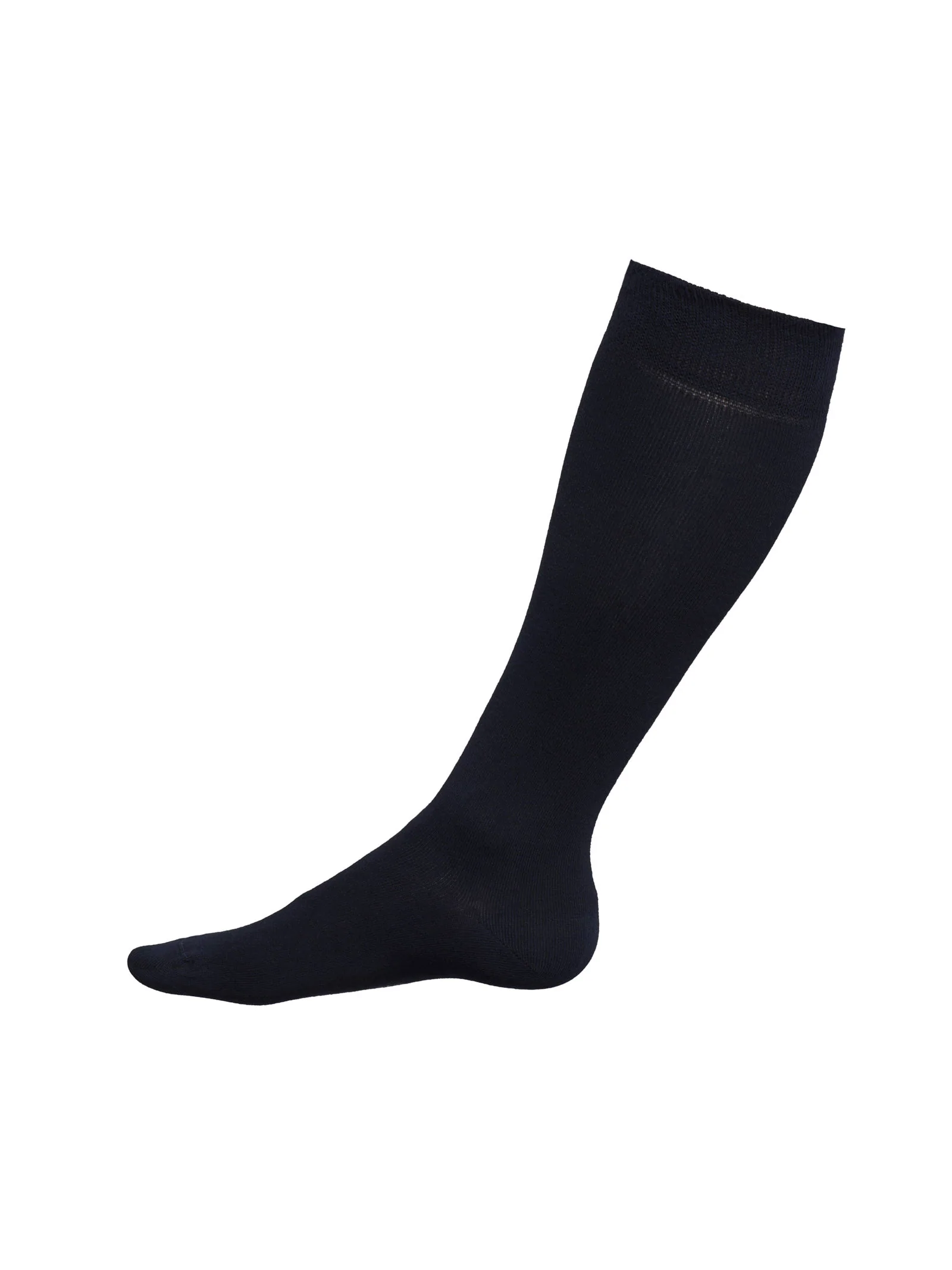 Calza lunga sottoginocchio in caldo cotone elasticizzato - Bleu