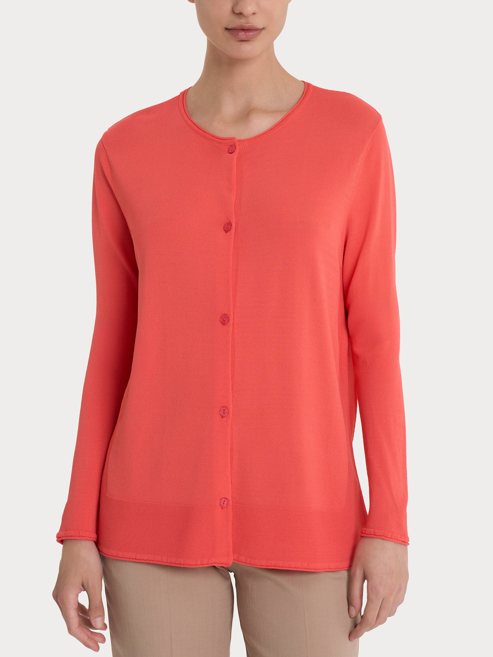 Cardigan aperto con bottoni in Crêpe - Dubarry