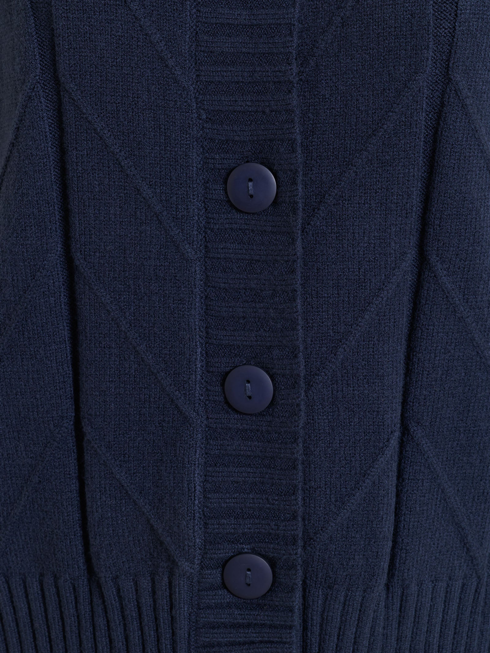 Cardigan aperto con punto spiga in Super Soft - Bleu - Image 4