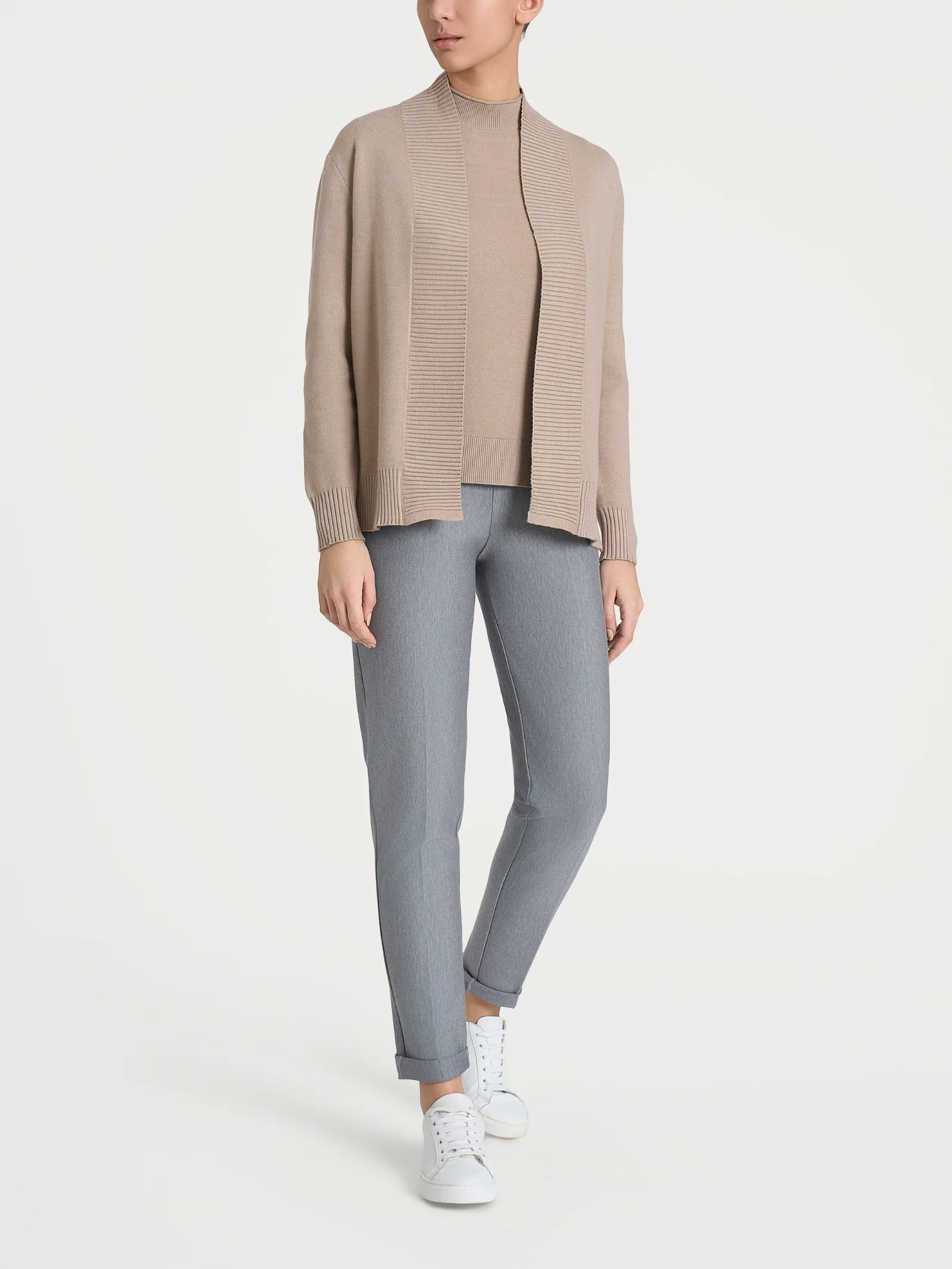 Cardigan aperto in Super Soft - Cammello - Image 5