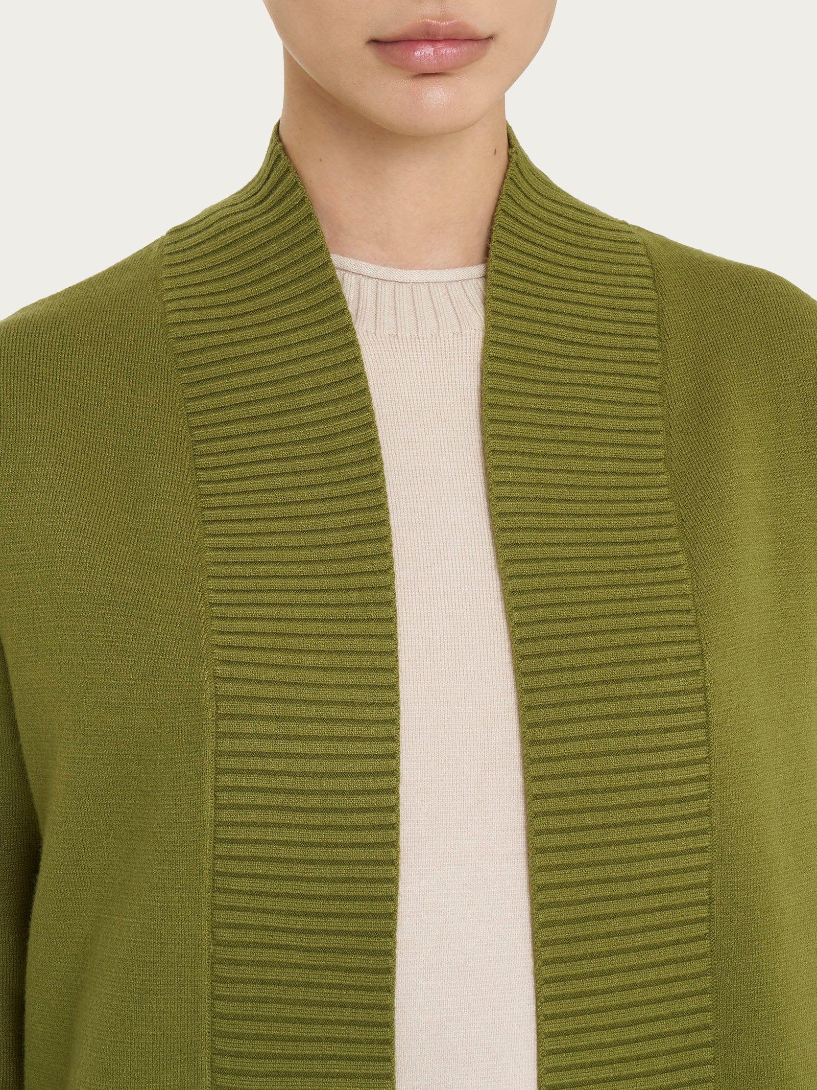 Cardigan aperto in Super Soft - Sphagnum - Image 3