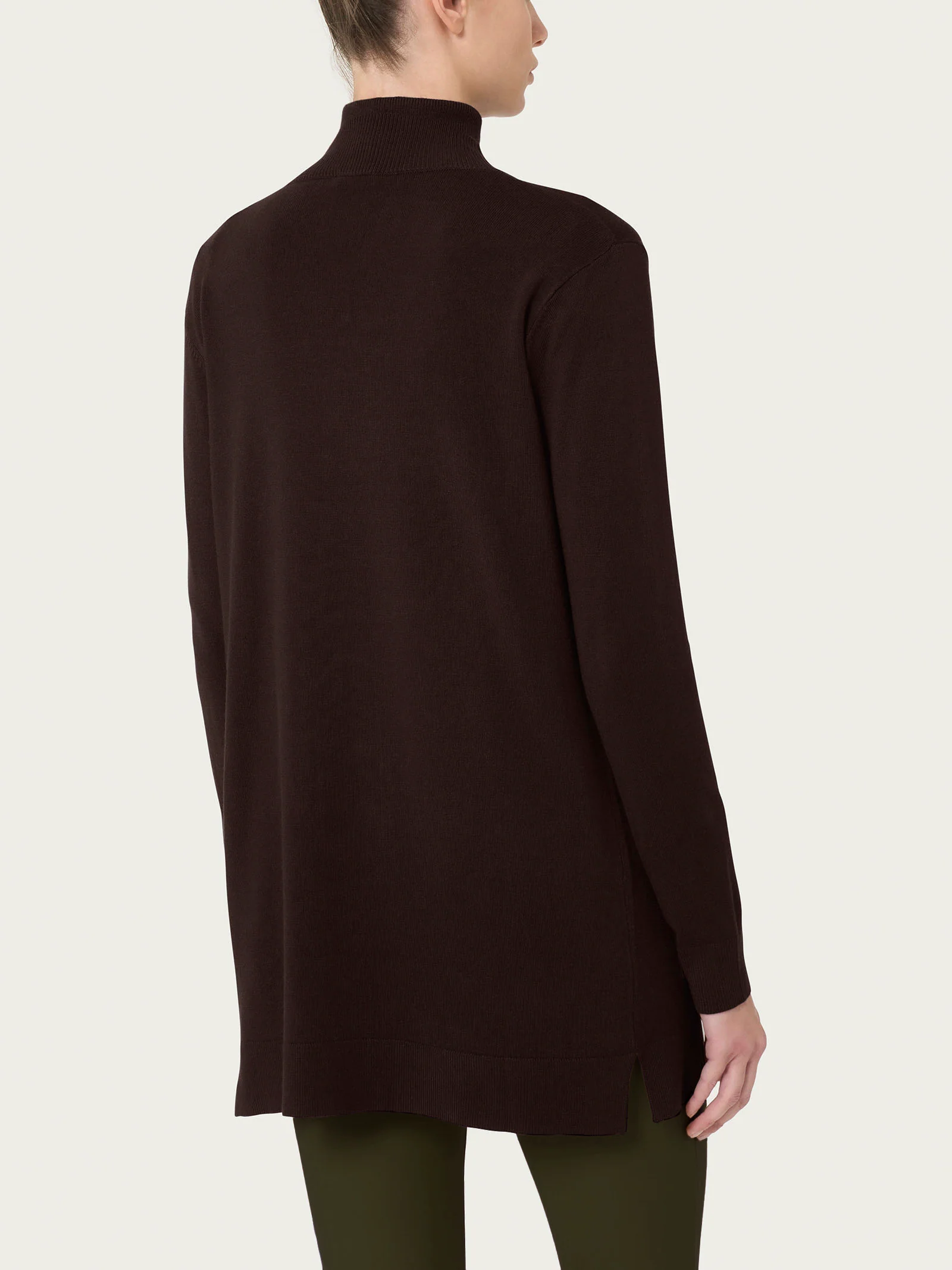 Cardigan lungo Four Seasons - Chocolate Torte - Image 2