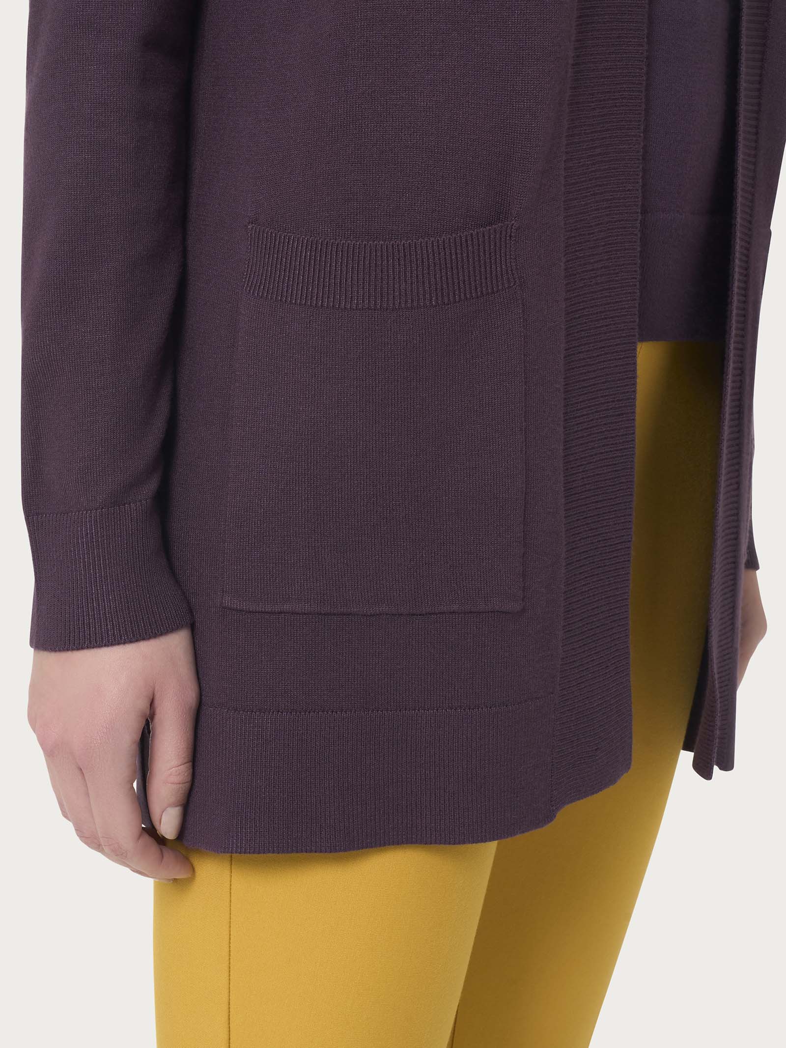 Cardigan lungo Four Seasons - Plum Perfect - Image 3