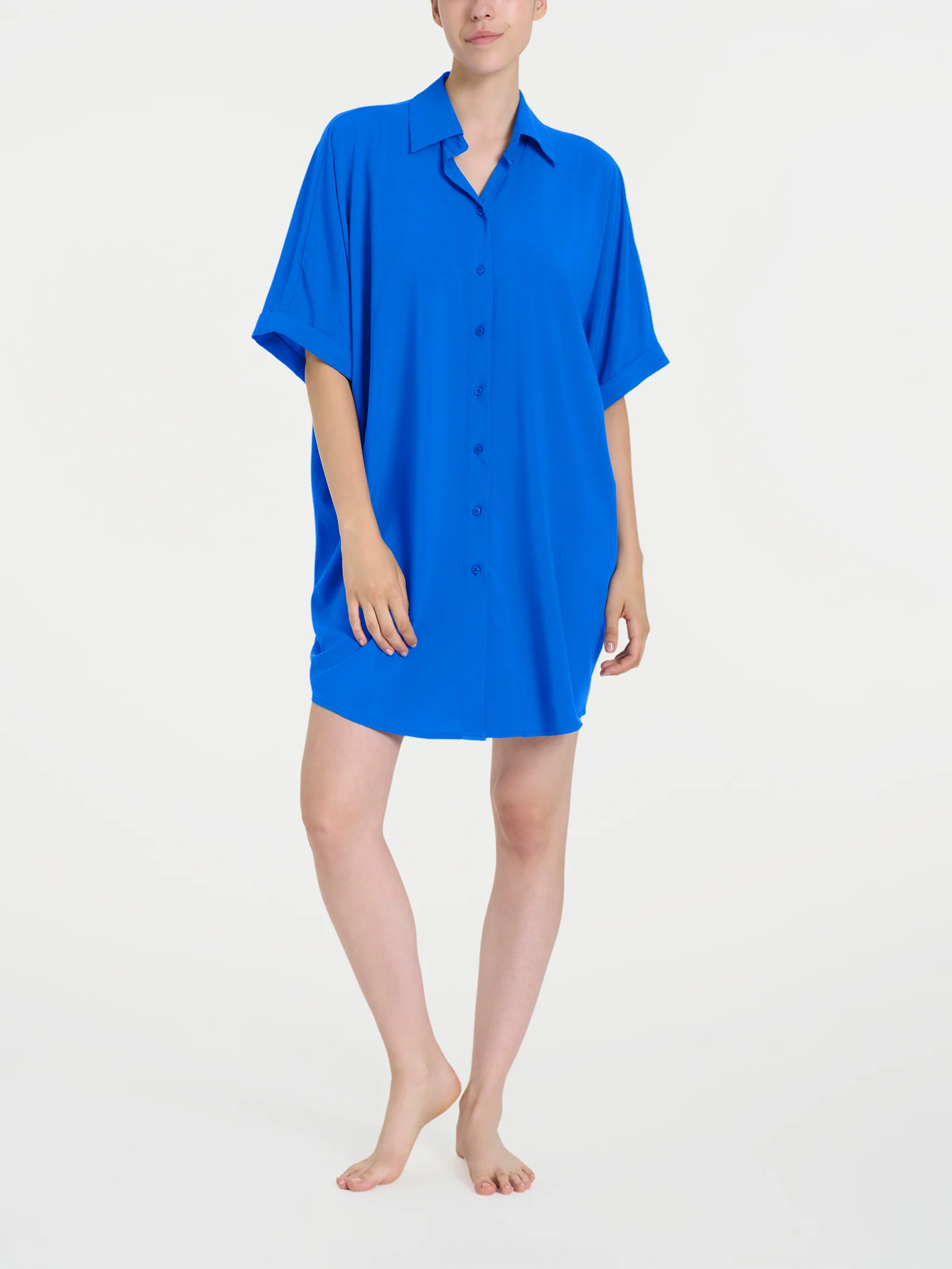 Chemisier con manica kimono in EcoSeta - Surf the Web