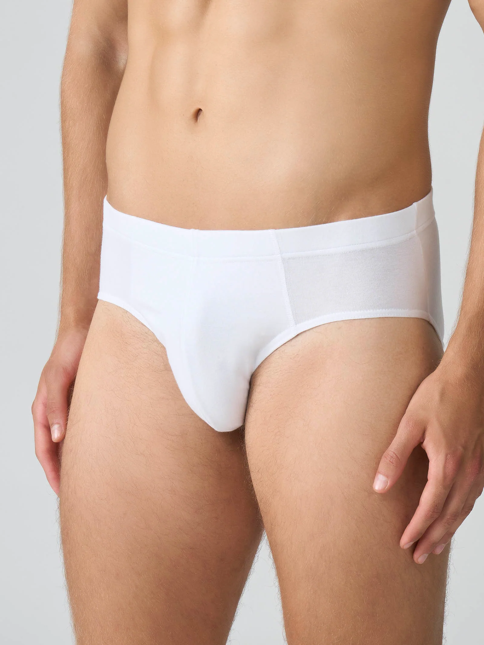 Compact - Slip midi in cotone elasticizzato - B.co Tripack - Image 4