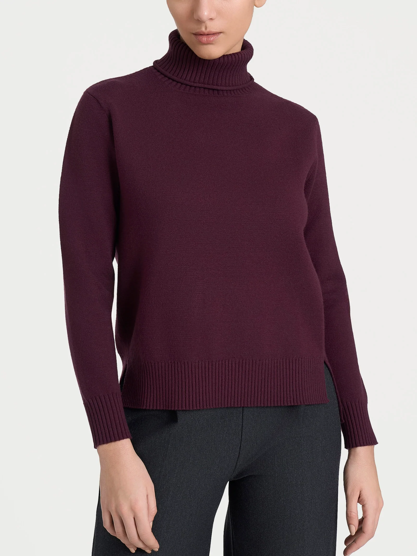Dolcevita asimmetrico in Super Soft - Fig