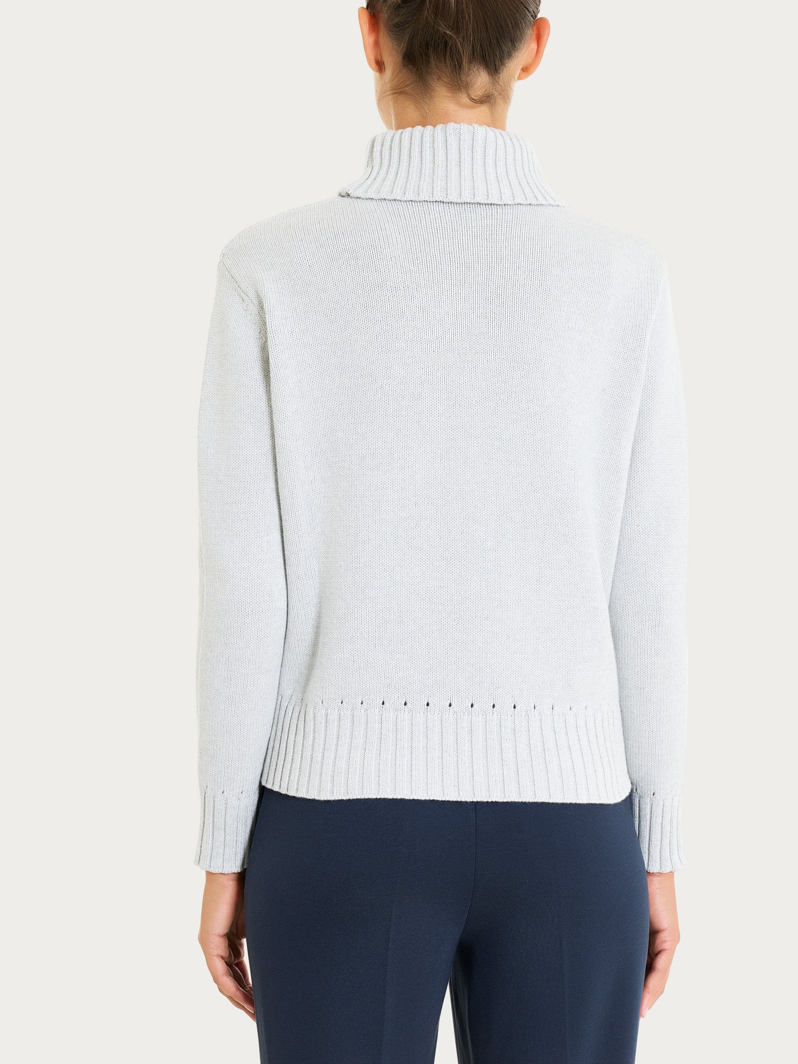 Dolcevita in filato Winter Cotton - Dawn Blue Mel. - Image 2