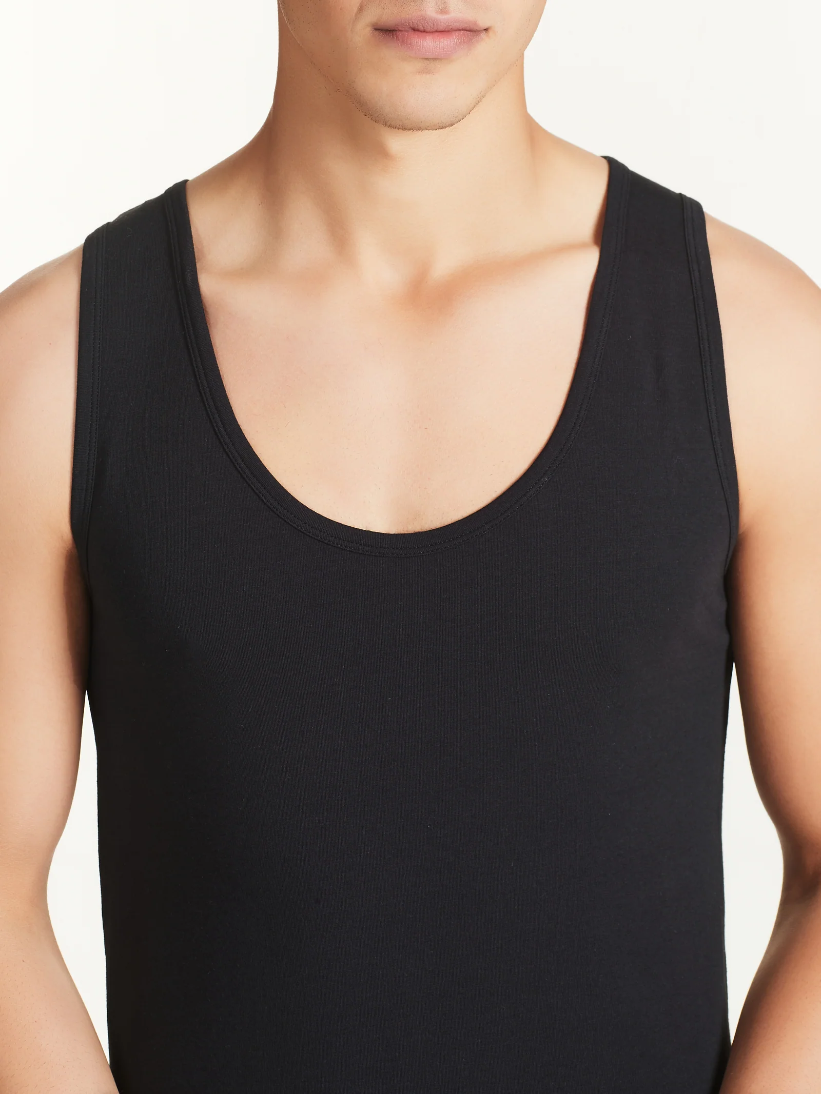 Dynamic - Canottiera in cotone elasticizzato - Nero Bipack - Image 4
