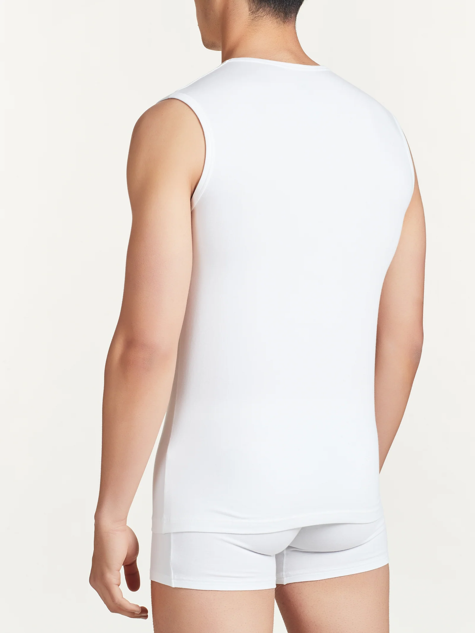 Dynamic - Canottiera in cotone elasticizzato - Argento Mel.Bipack - Image 3