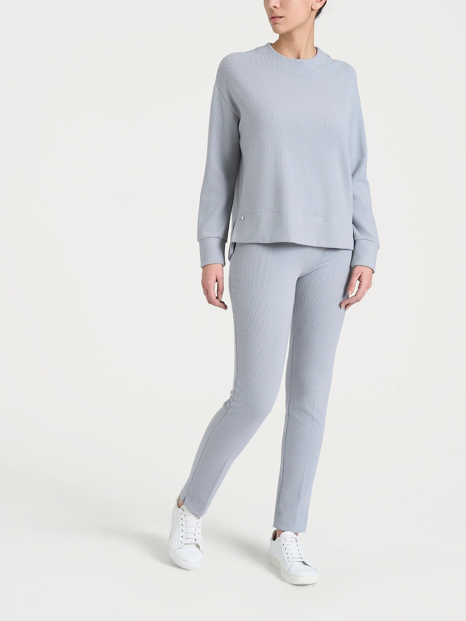 Felpa girocollo in Velvet - Ultimate Gray - Image 5