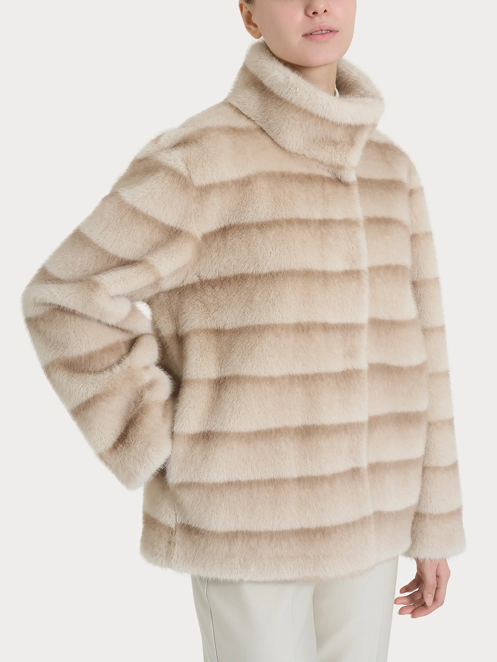 Giacca double-face in Vegan Fur - Fant.Champignon