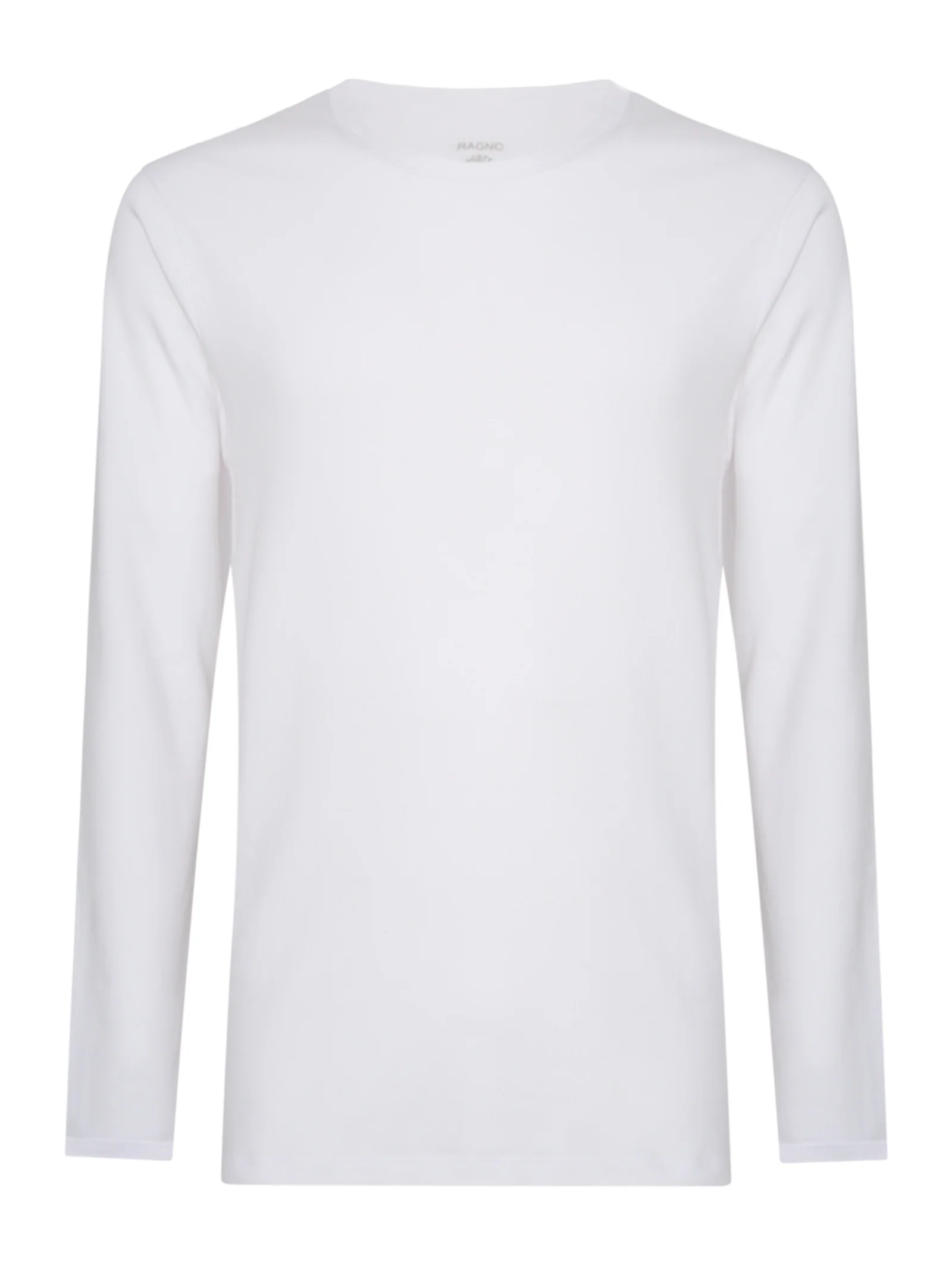Interlock - Maglietta girocollo in interlock di cotone - White