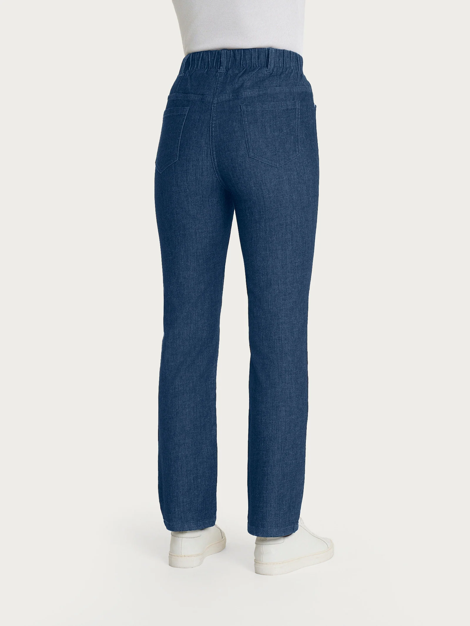 Jeans a gamba dritta con tasche in Light Denim - Jeans - Image 2