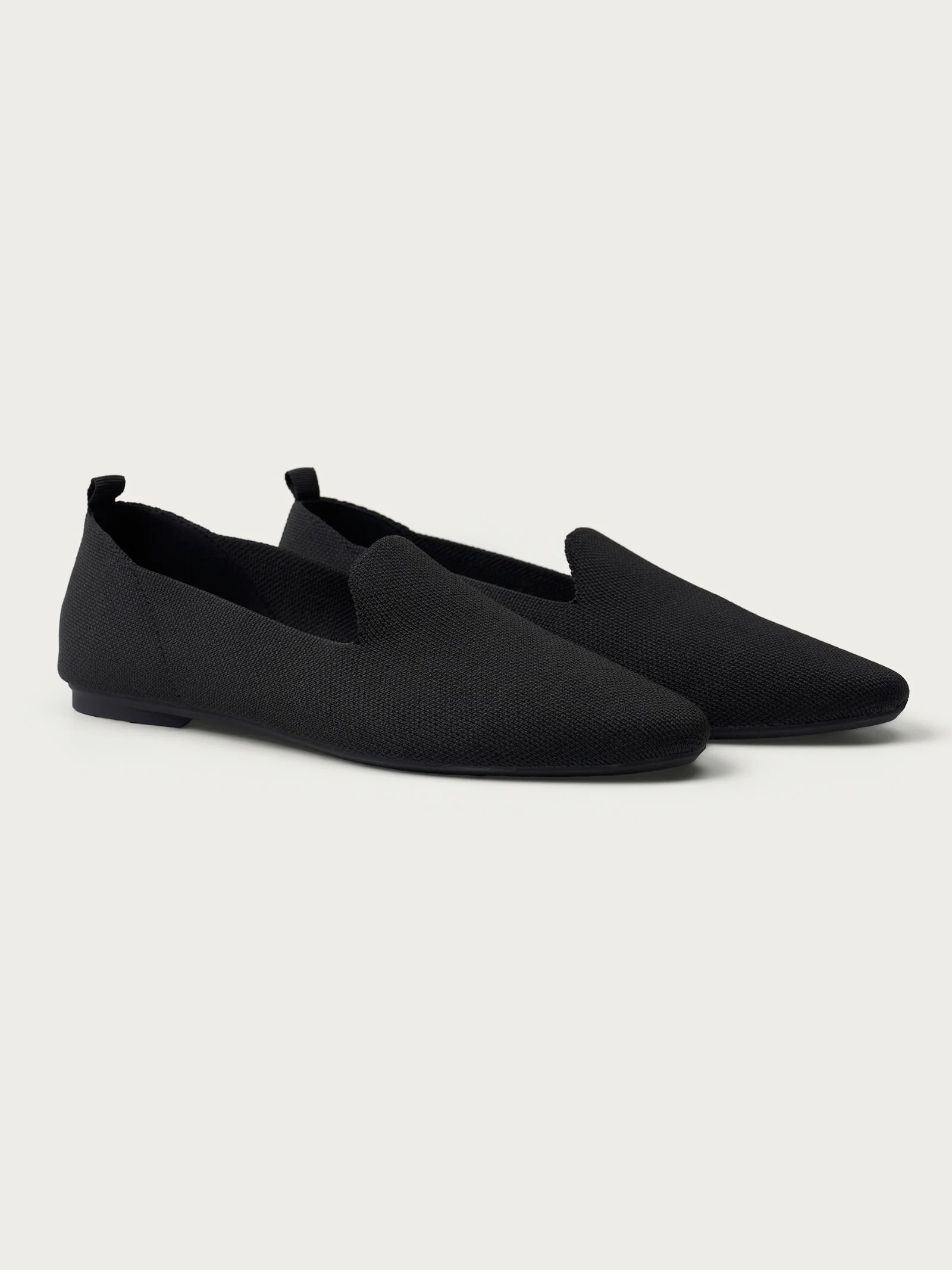 Loafer slip on in maglia - Nero