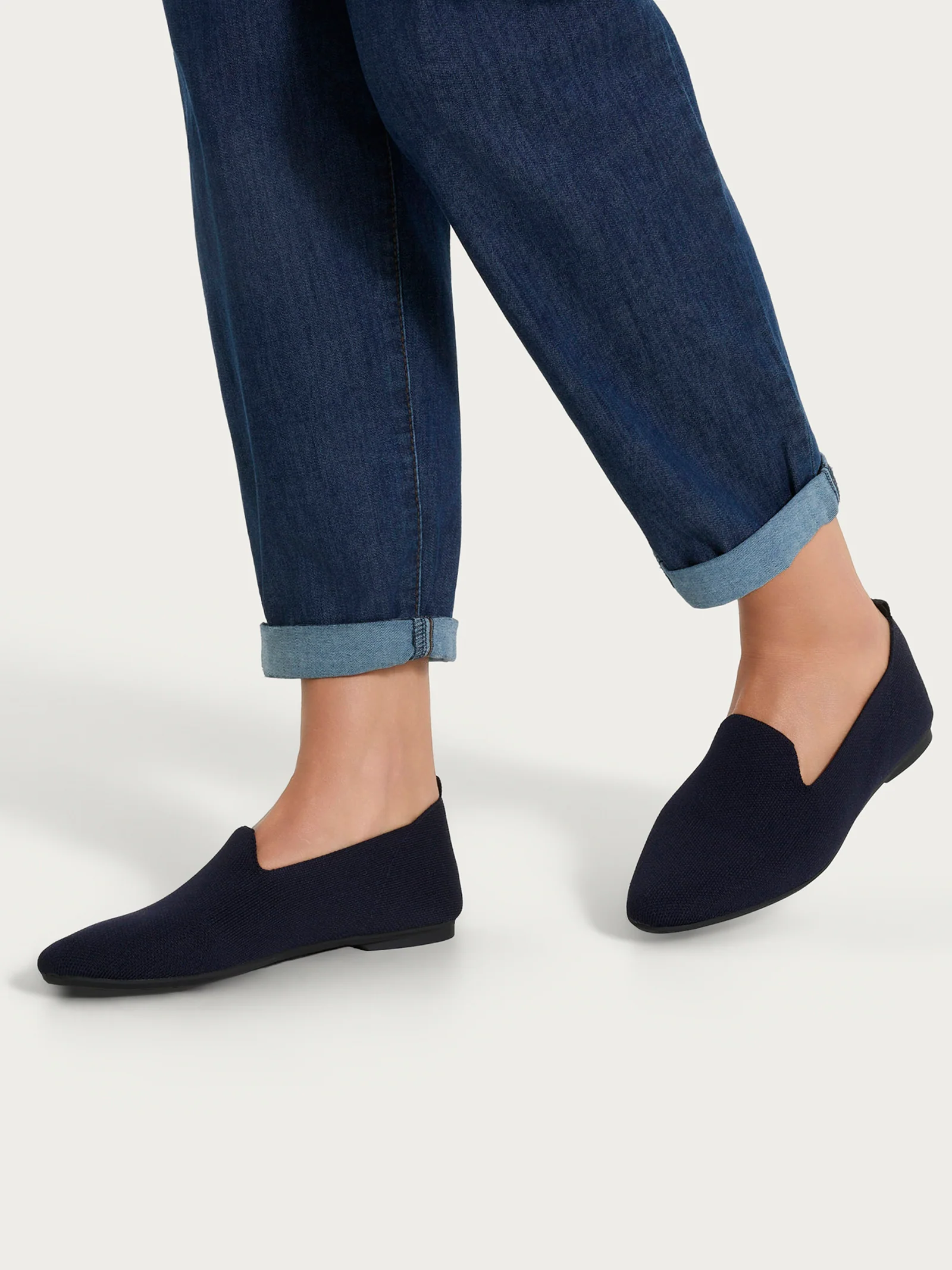 Loafer slip on in maglia - Bleu - Image 2