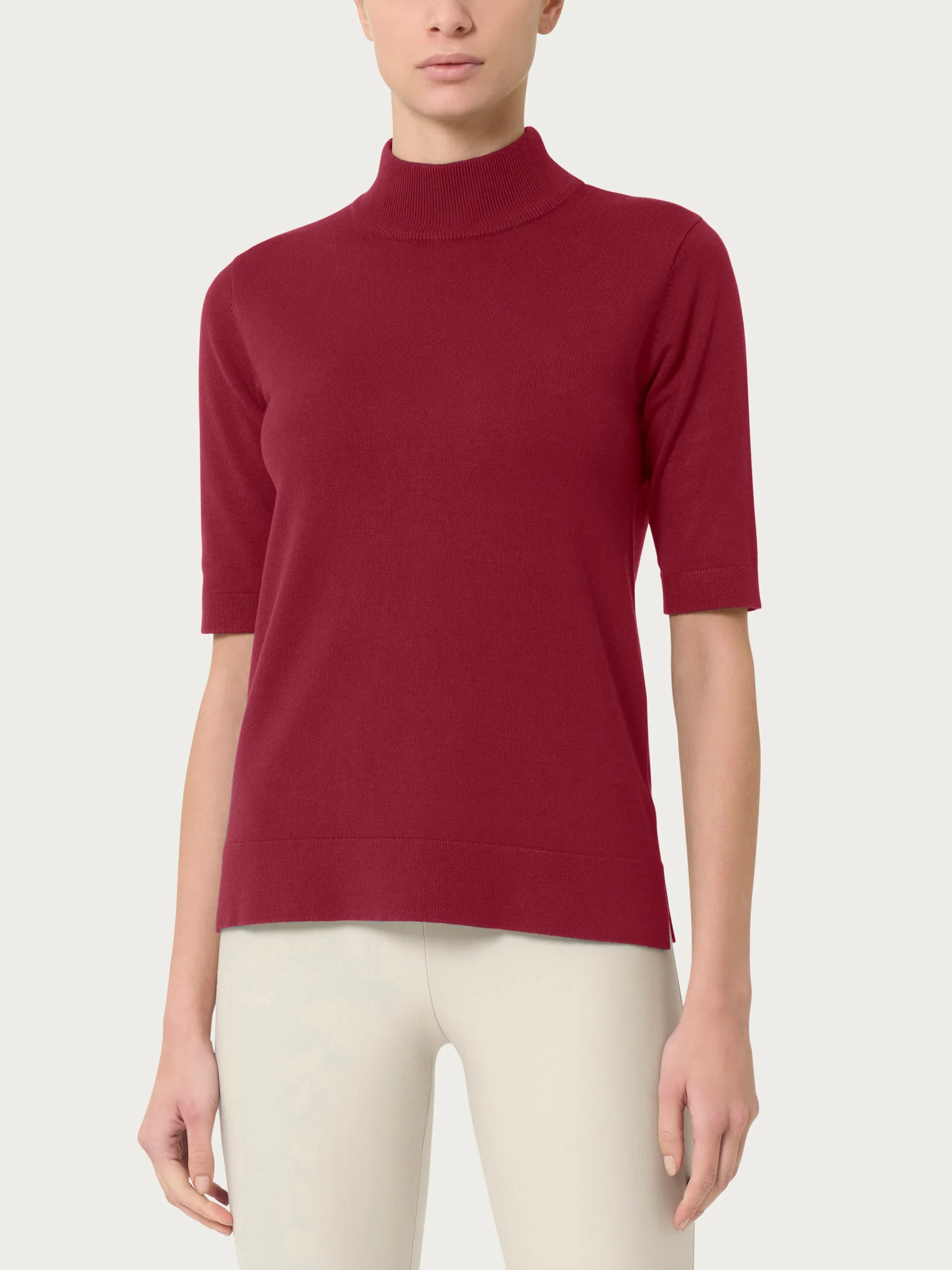 Lupetto con manica corta Four Seasons - Tibetan Red