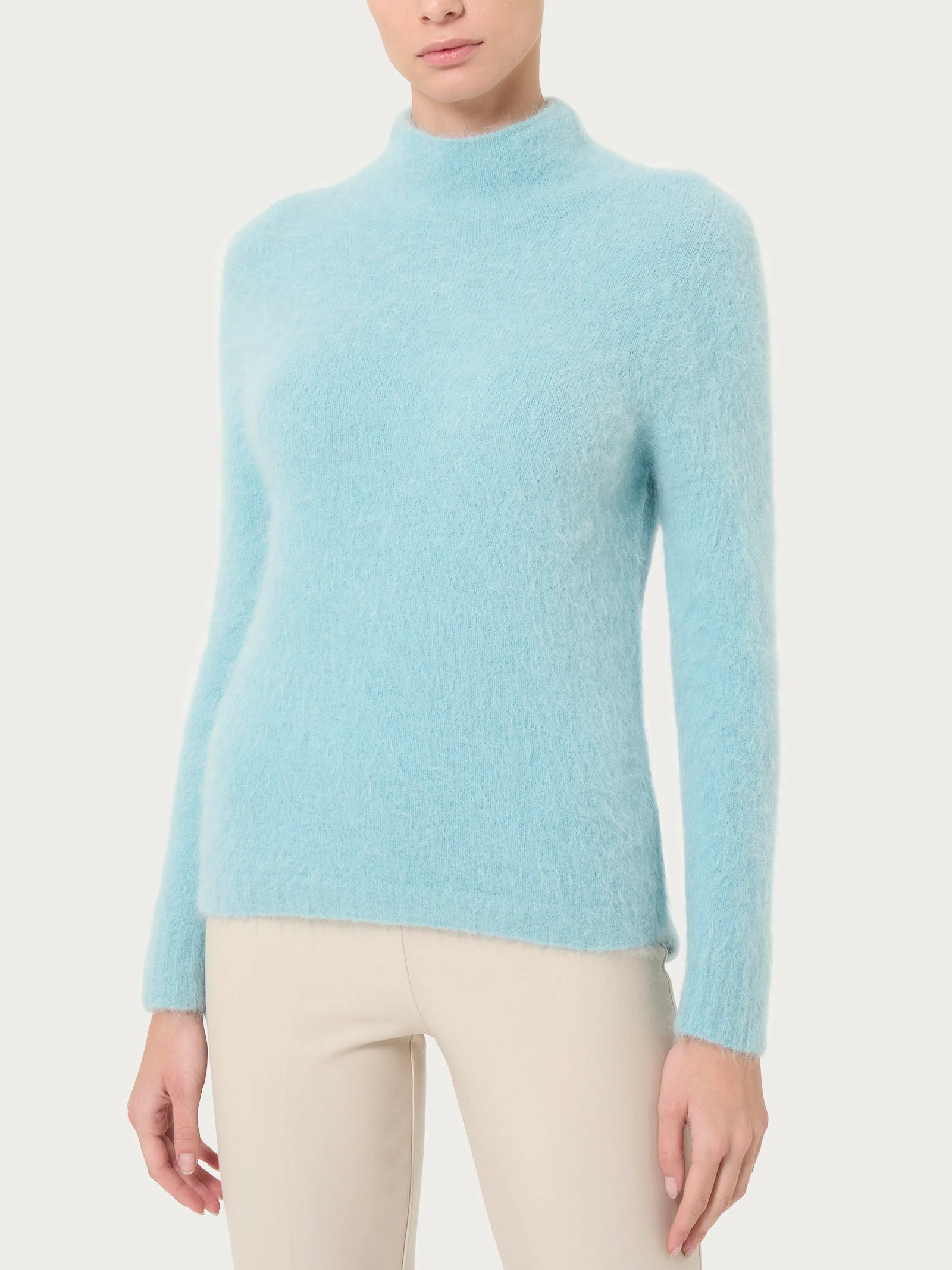 Lupetto in misto lana e alpaca - Nile Blue
