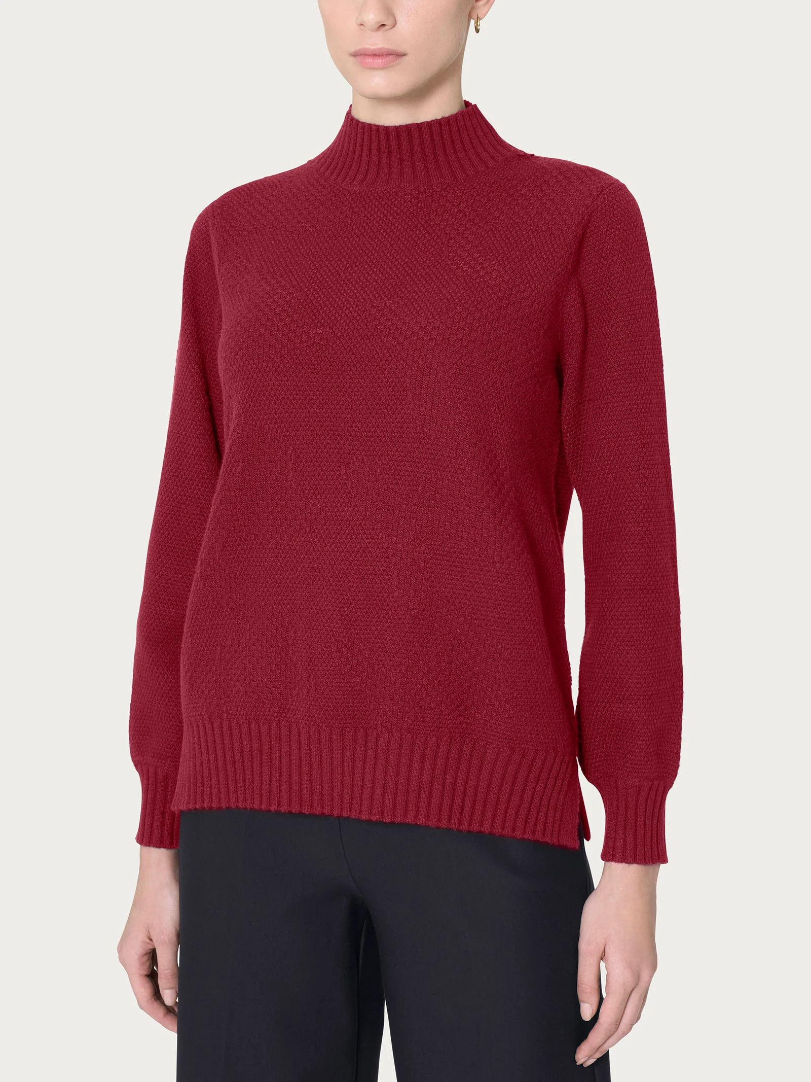 Lupetto Punto Riso in Super Soft - Tibetan Red