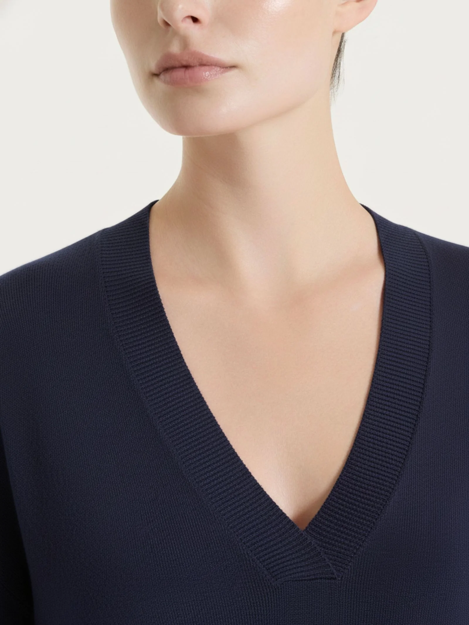 Maglia con scollo a V e con manica 3/4 in Summertime - Bleu - Image 3