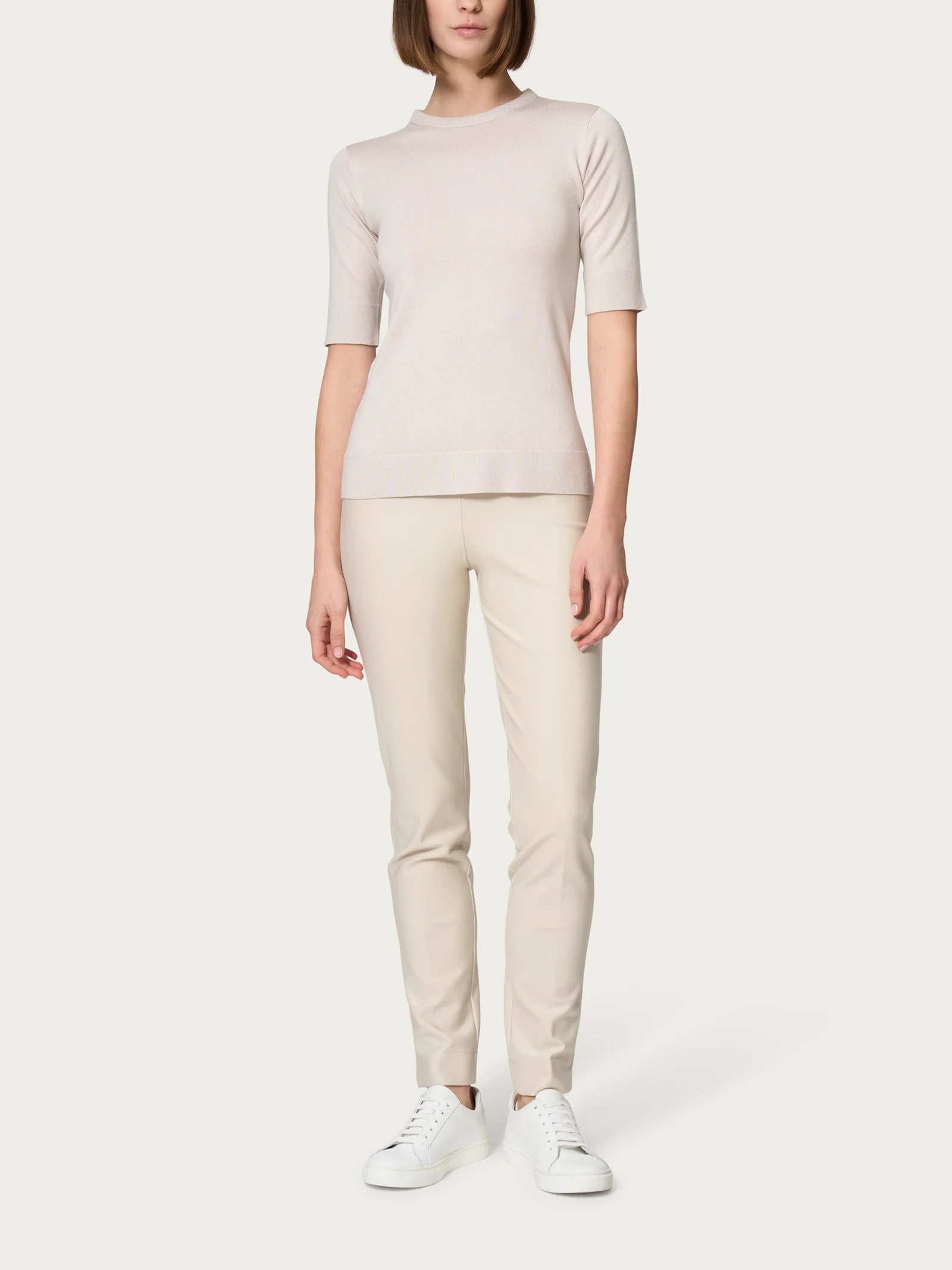 Maglia girocollo con manica corta Four Seasons - Nile Blue - Image 4