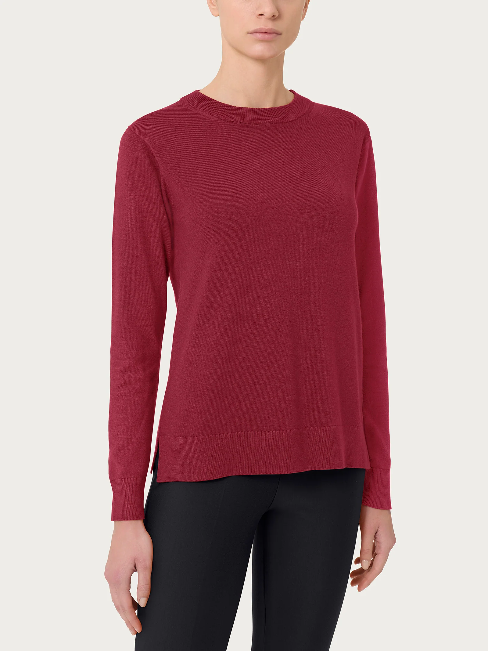 Maglia girocollo Four Seasons - Tibetan Red
