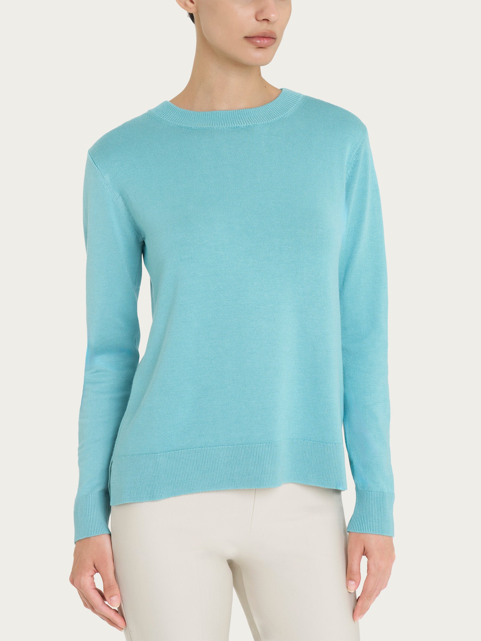 Maglia girocollo Four Seasons - Nile Blue