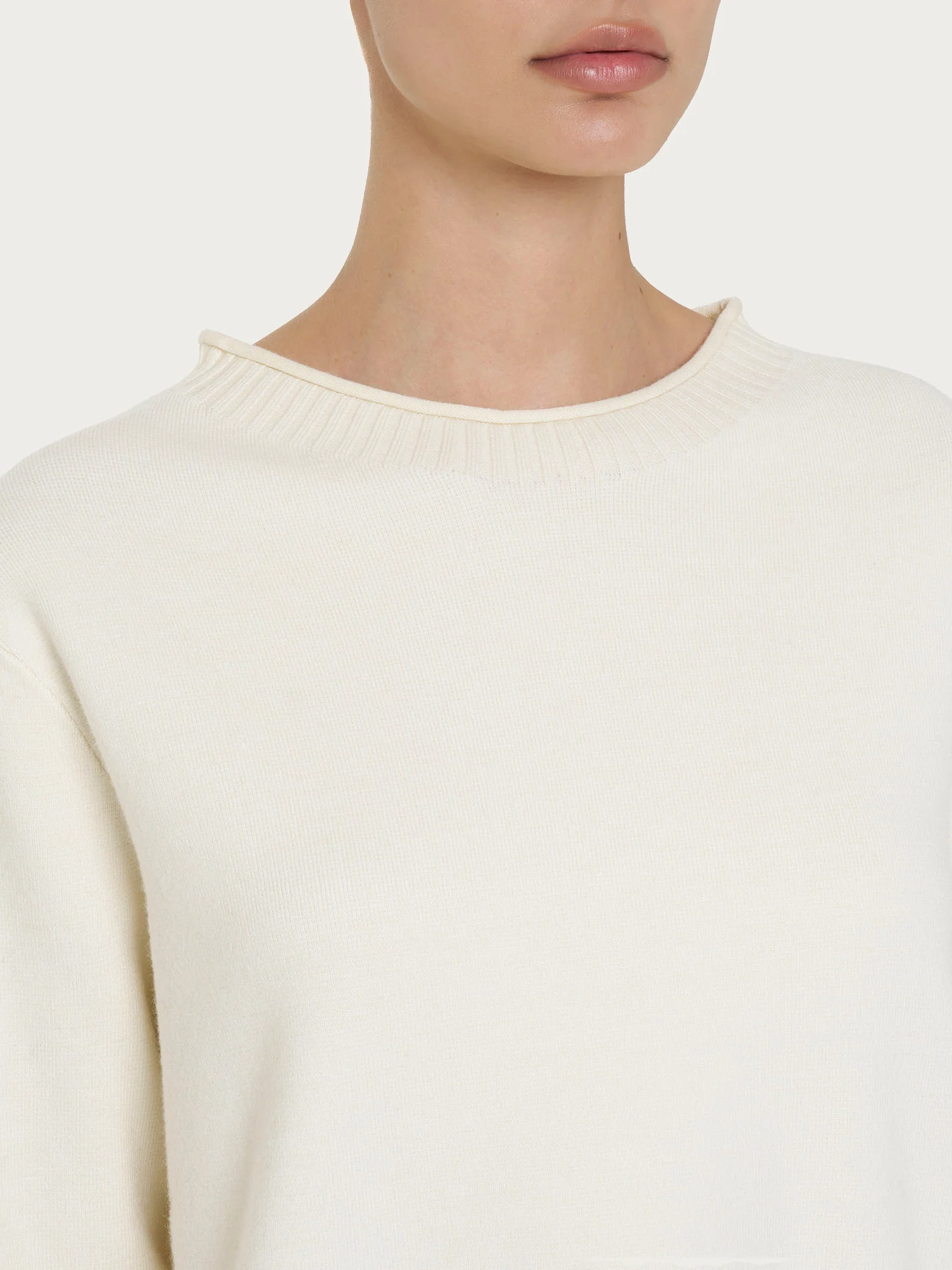 Maglia girocollo in Super Soft - Pine Bark - Image 3