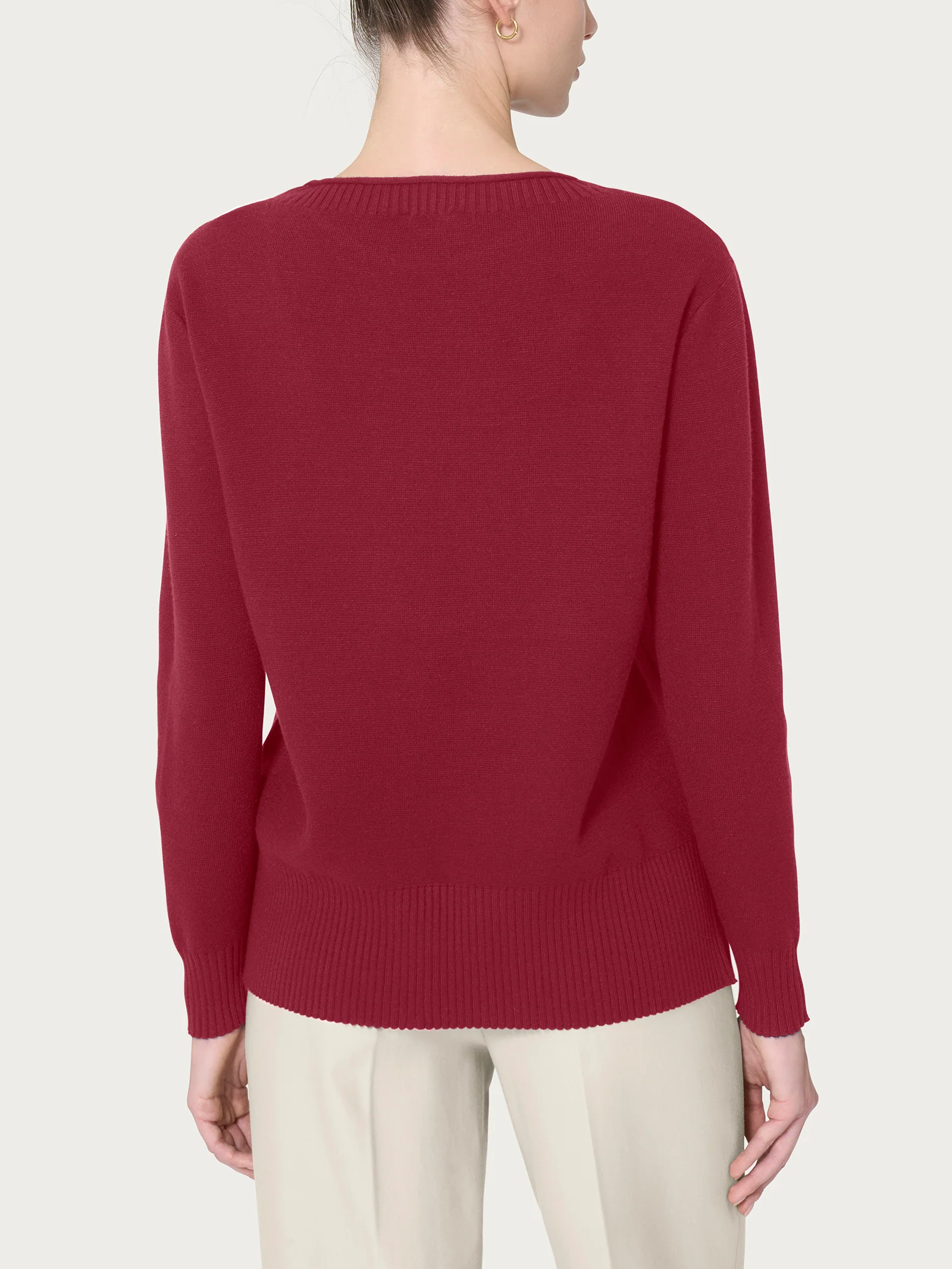 Maglia girocollo in Super Soft - Tibetan Red - Image 2