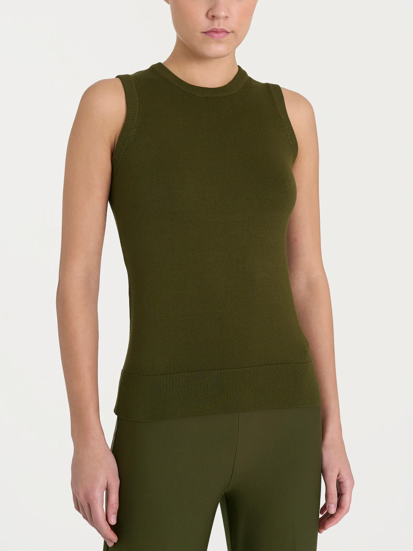 Maglia smanicata Four Seasons - Dark Olive