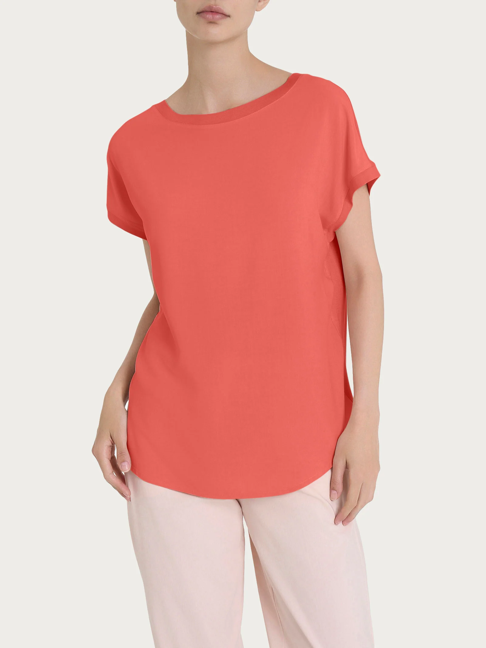 Maglietta con manica corta kimono in Misto Viscosa - Dubarry