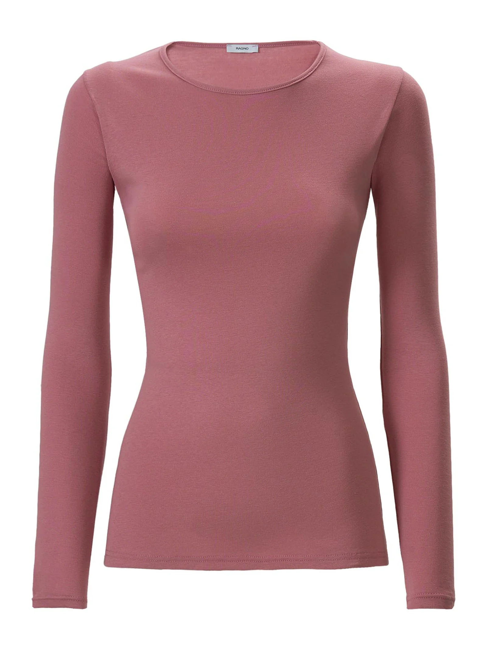 Maglietta girocollo in Thermo Cotton - Rosa Antico