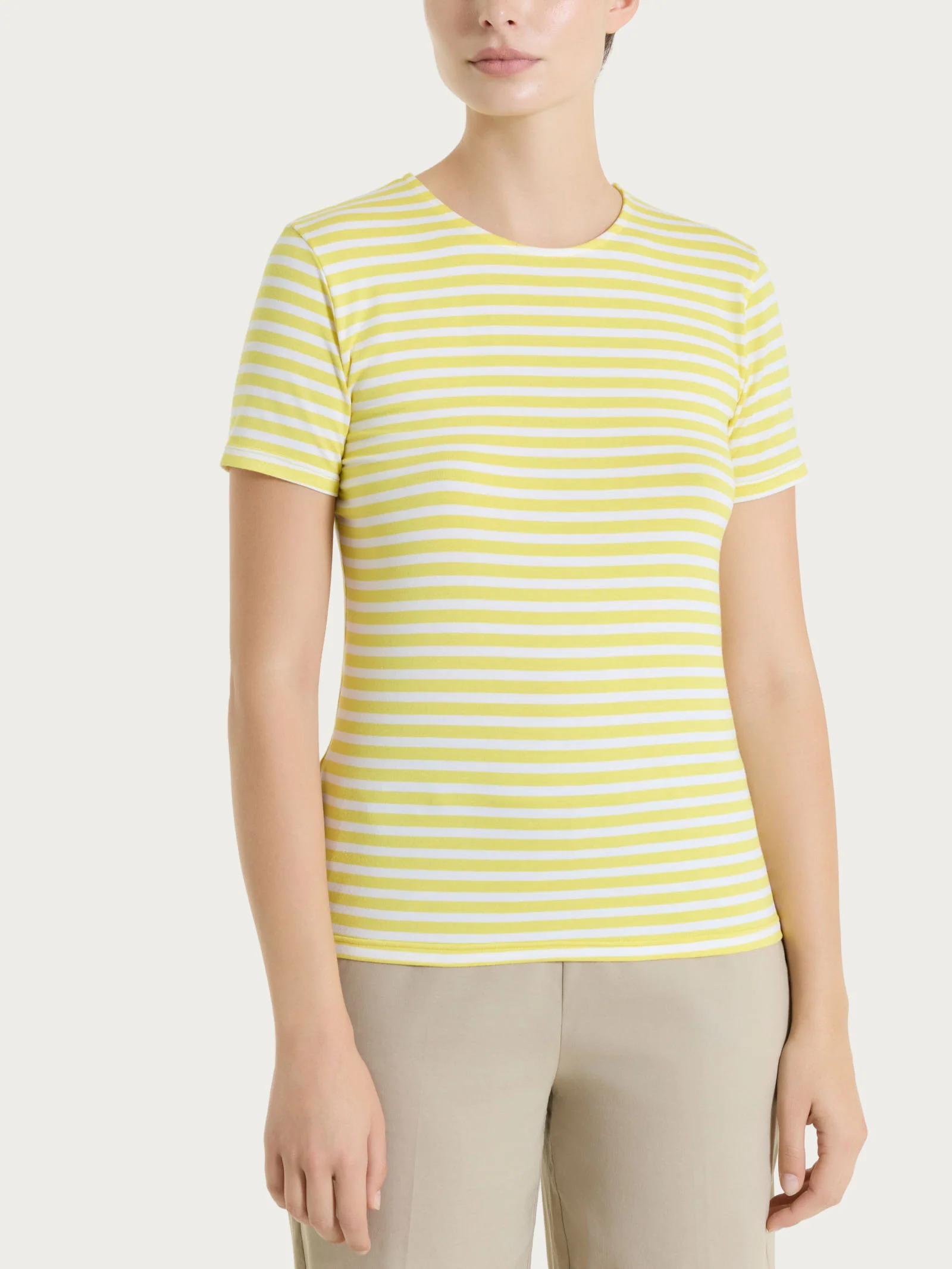 Maglietta skinny a righe in Viscosa Summer - Fant. Acacia riga pari