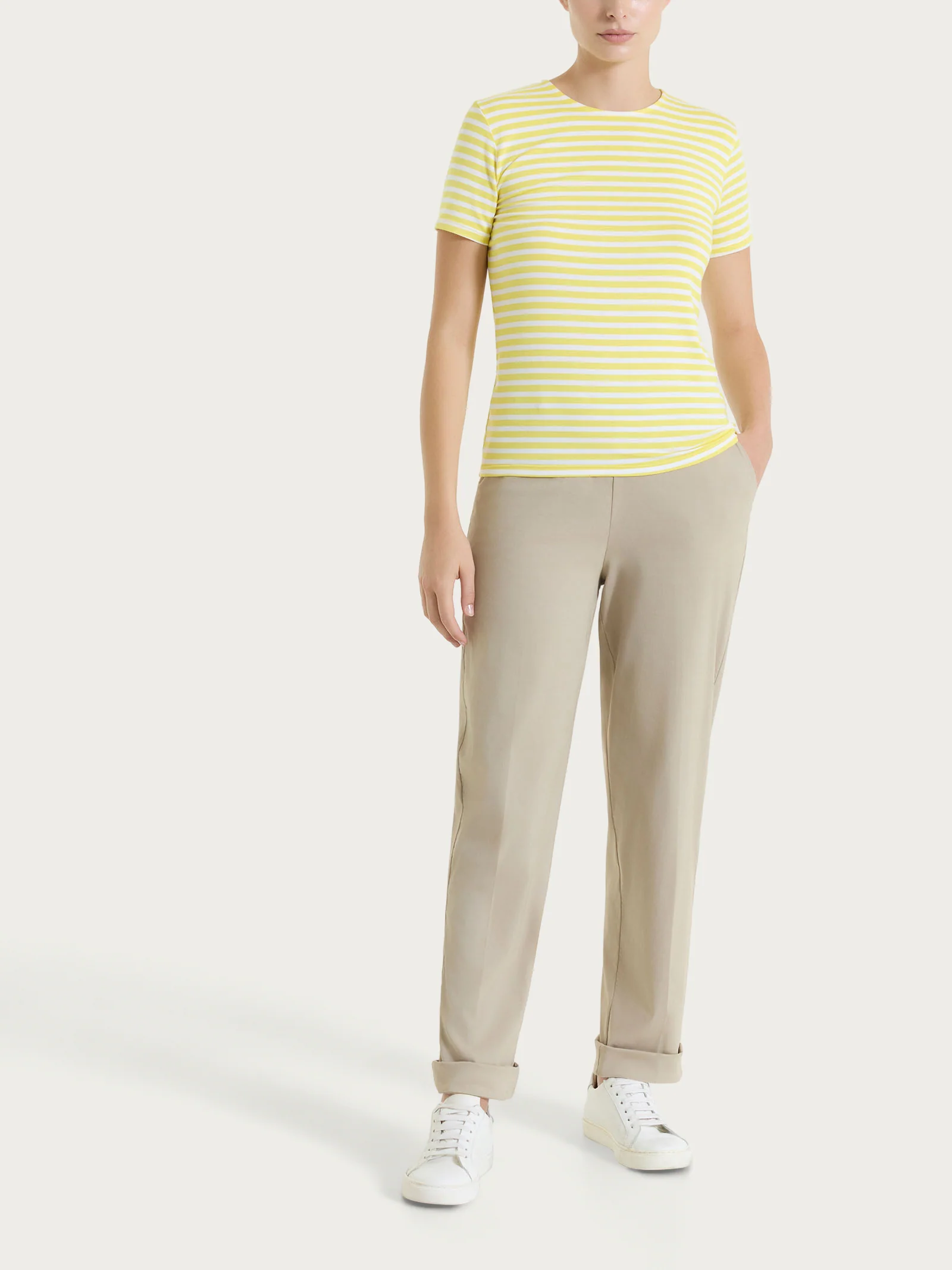 Maglietta skinny a righe in Viscosa Summer - Fant. Acacia riga pari - Image 5