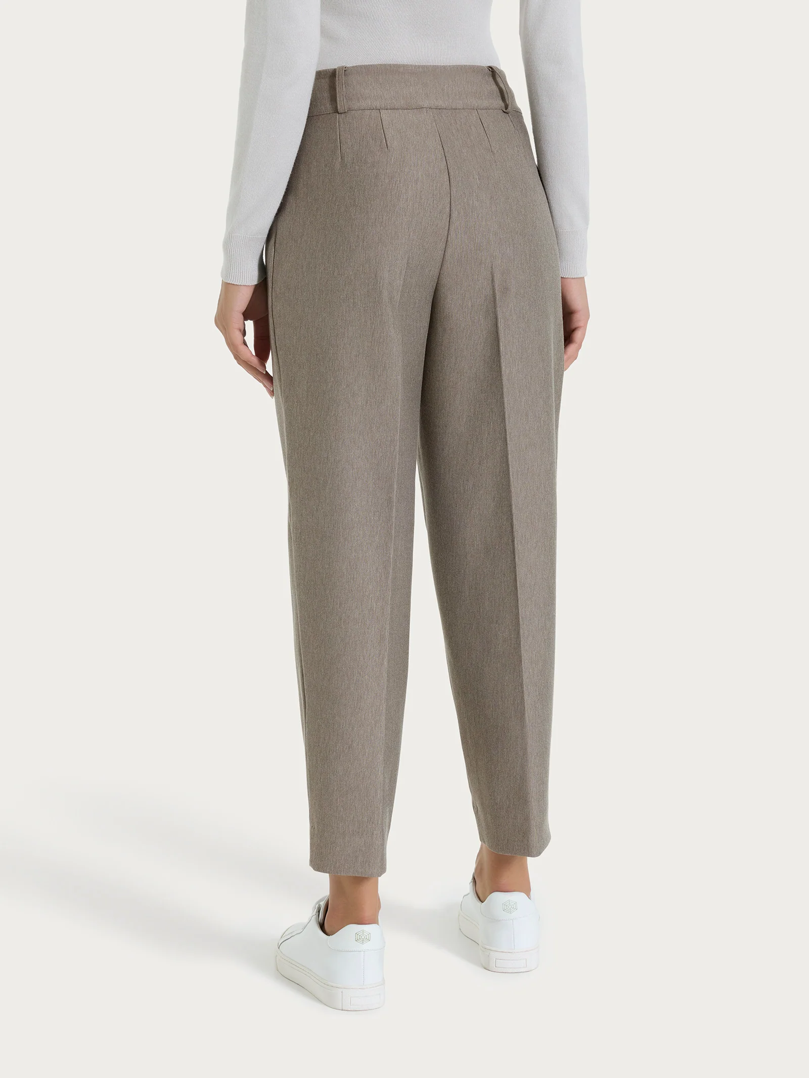 Pantalone a carota in Compact - Glace' Mel. - Image 2