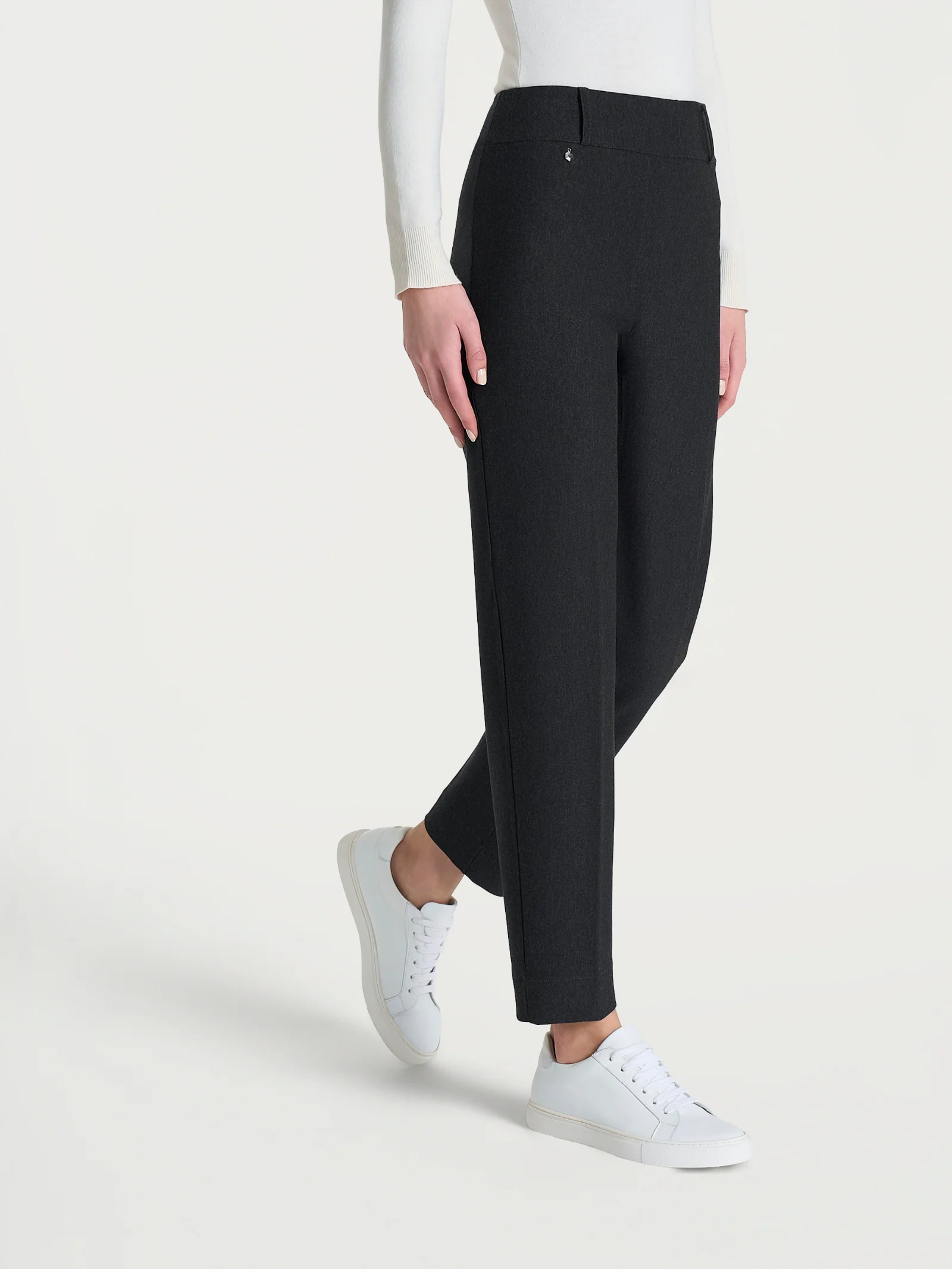 Pantalone a carota in Compact - Oscuro Mel.