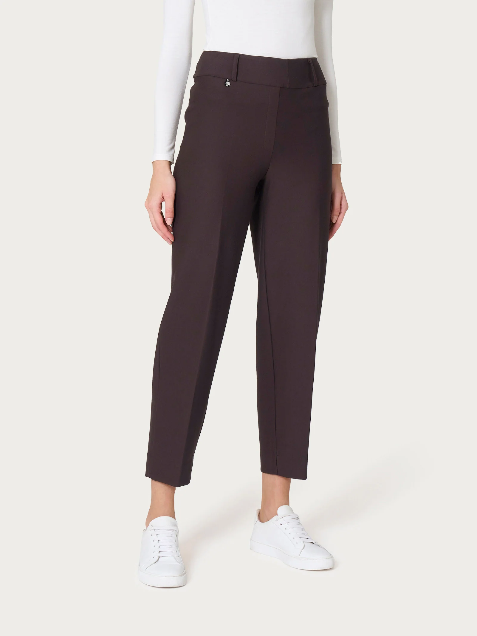 Pantalone a carota in Compact - Chocolate Torte - Image 4