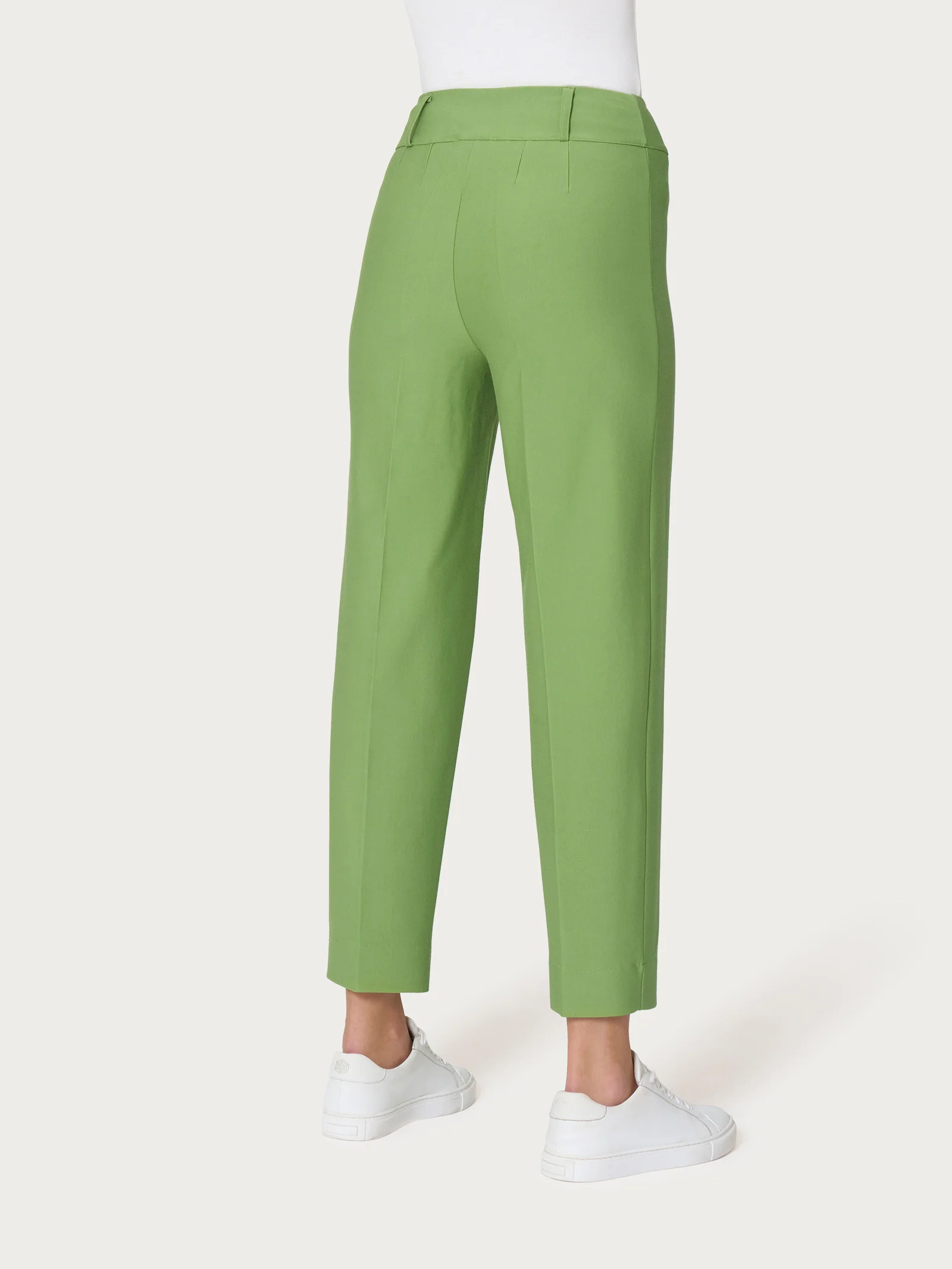 Pantalone a carota in Compact - Piquant Green - Image 2